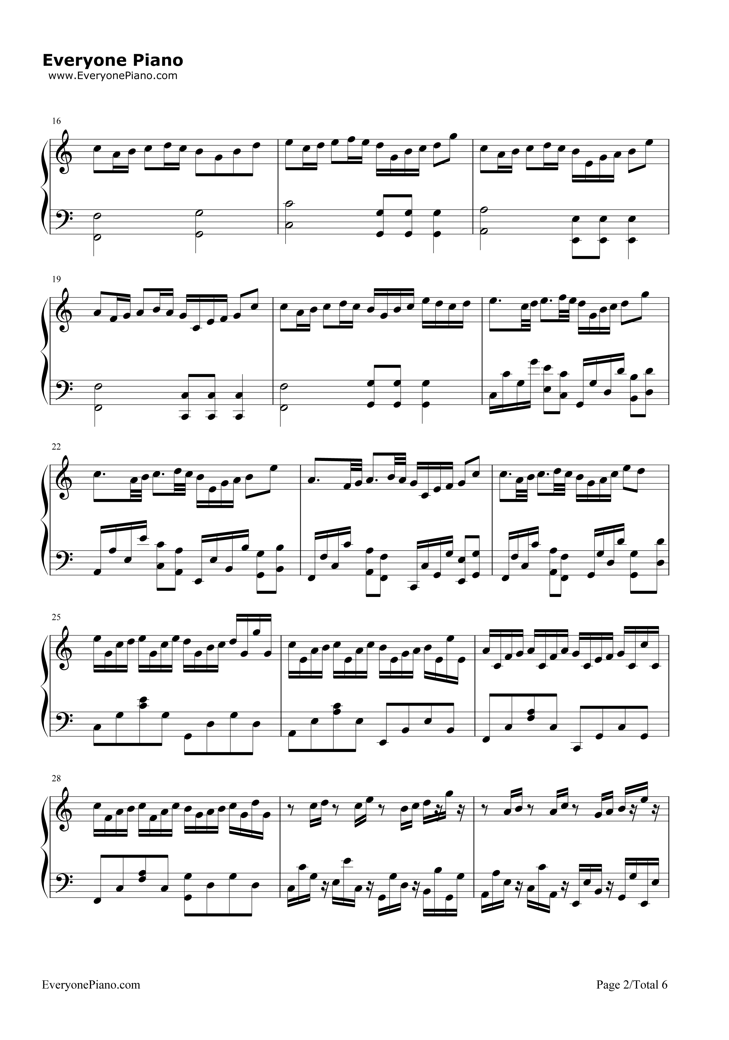 卡农圣诞夜钢琴谱_卡农