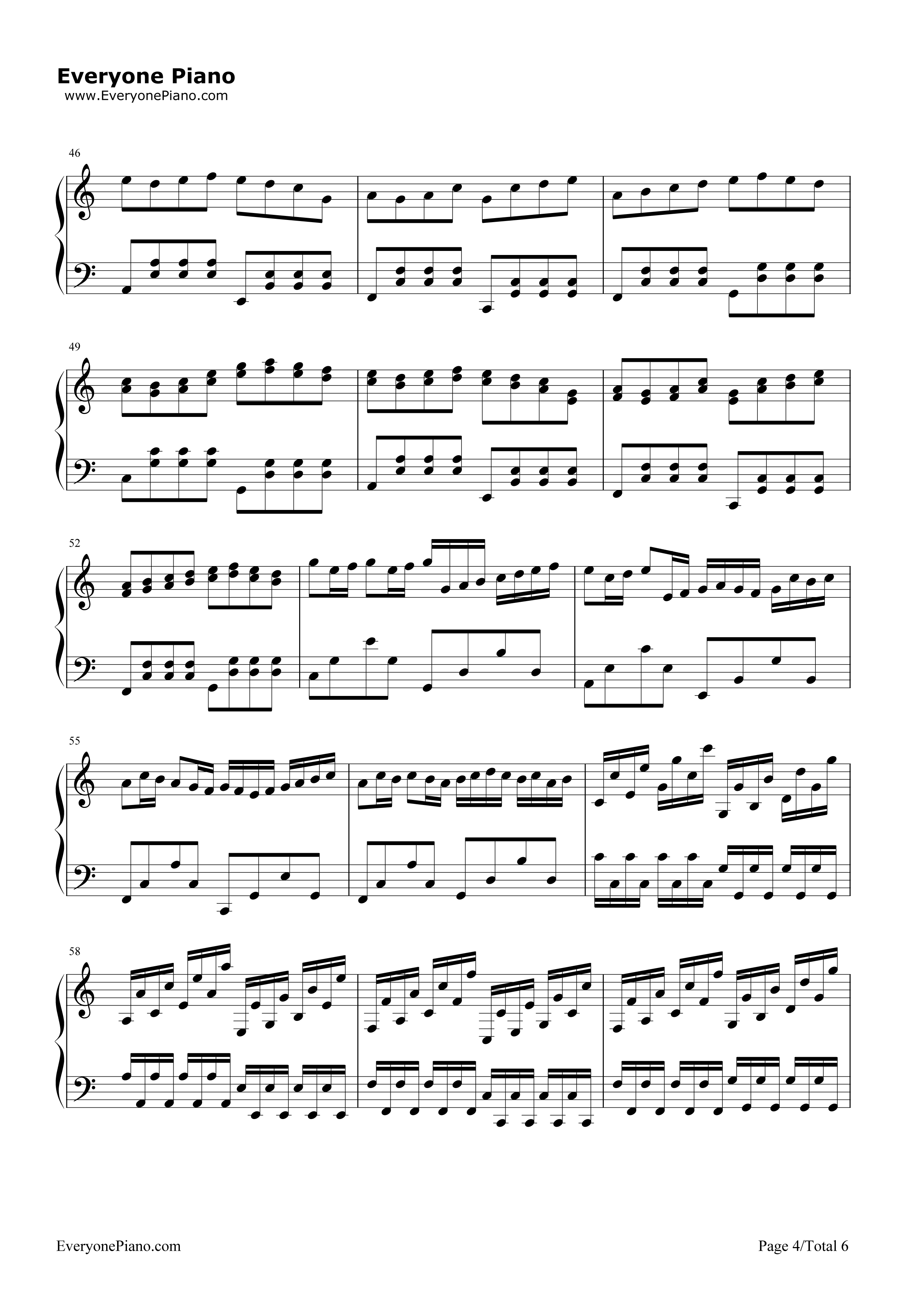 卡农圣诞夜钢琴谱_卡农