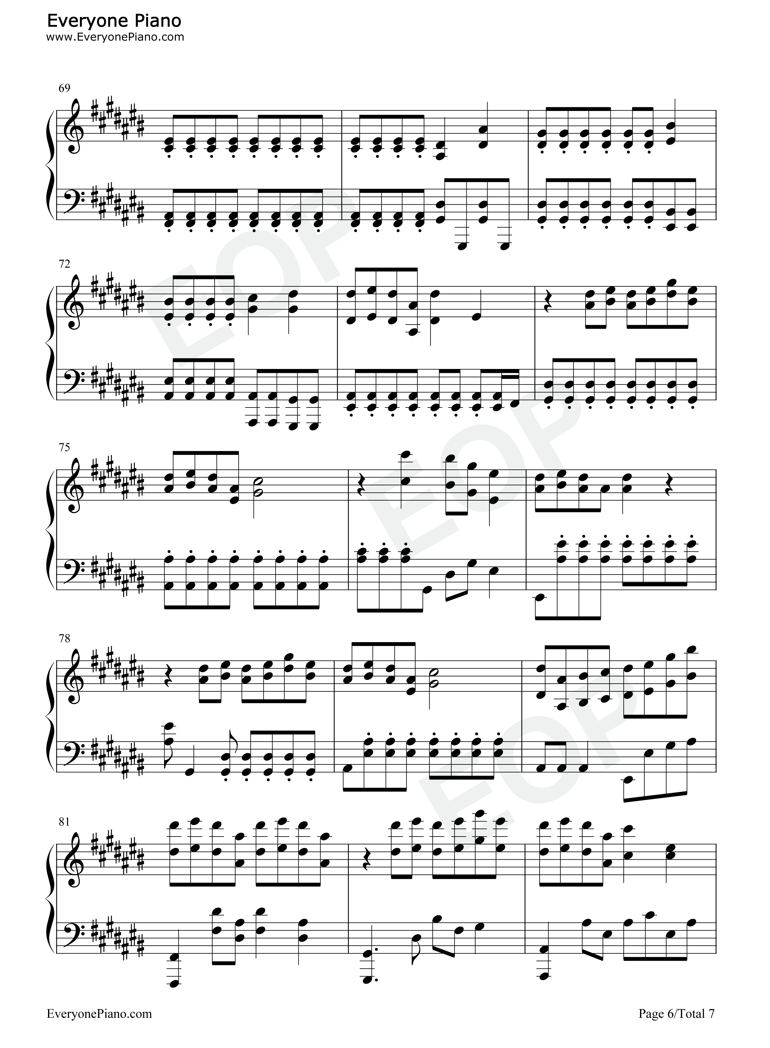 圣诞快乐劳伦斯先生钢琴谱_坂本龙一