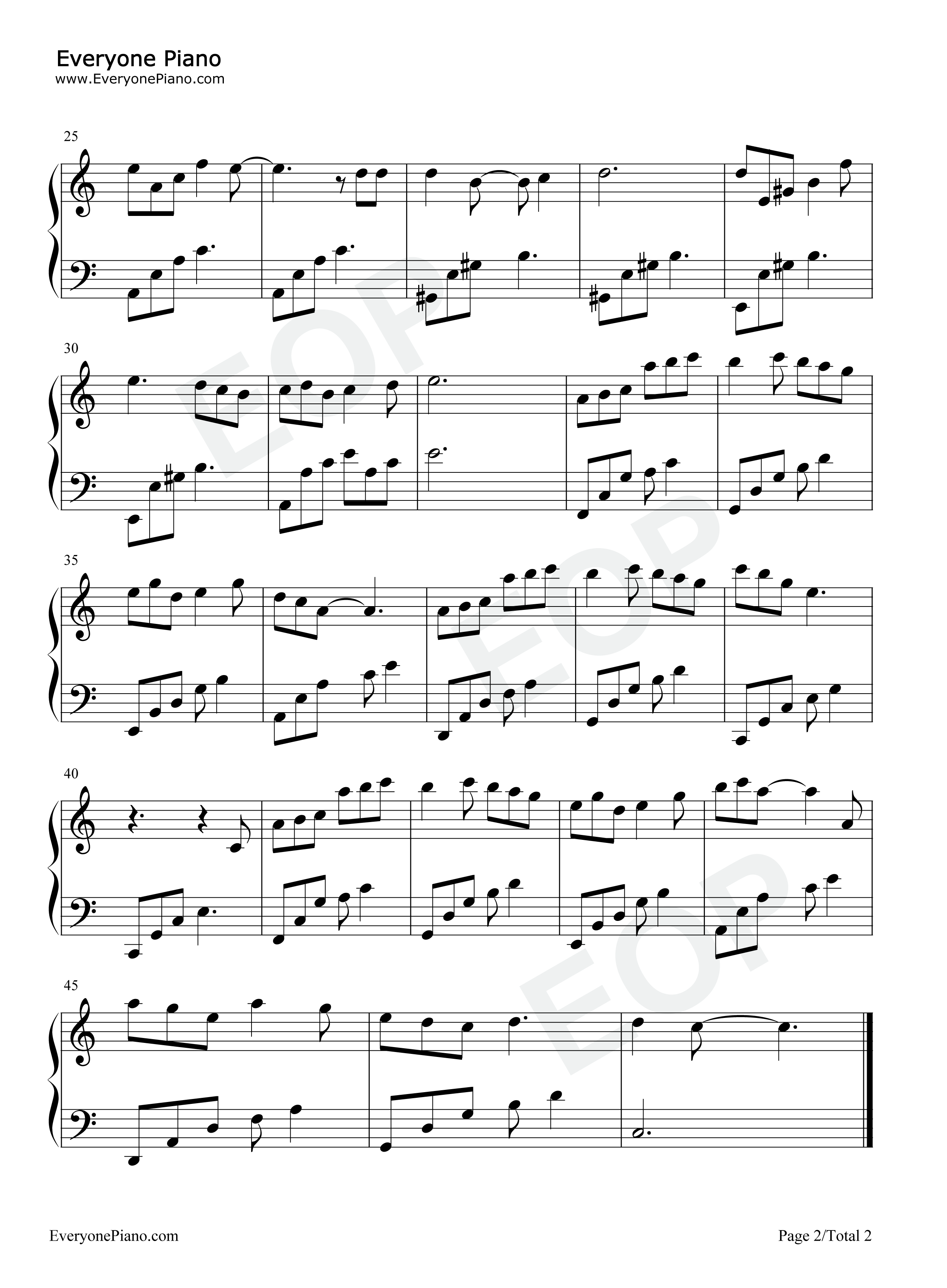 像鸟儿一样钢琴谱_周深