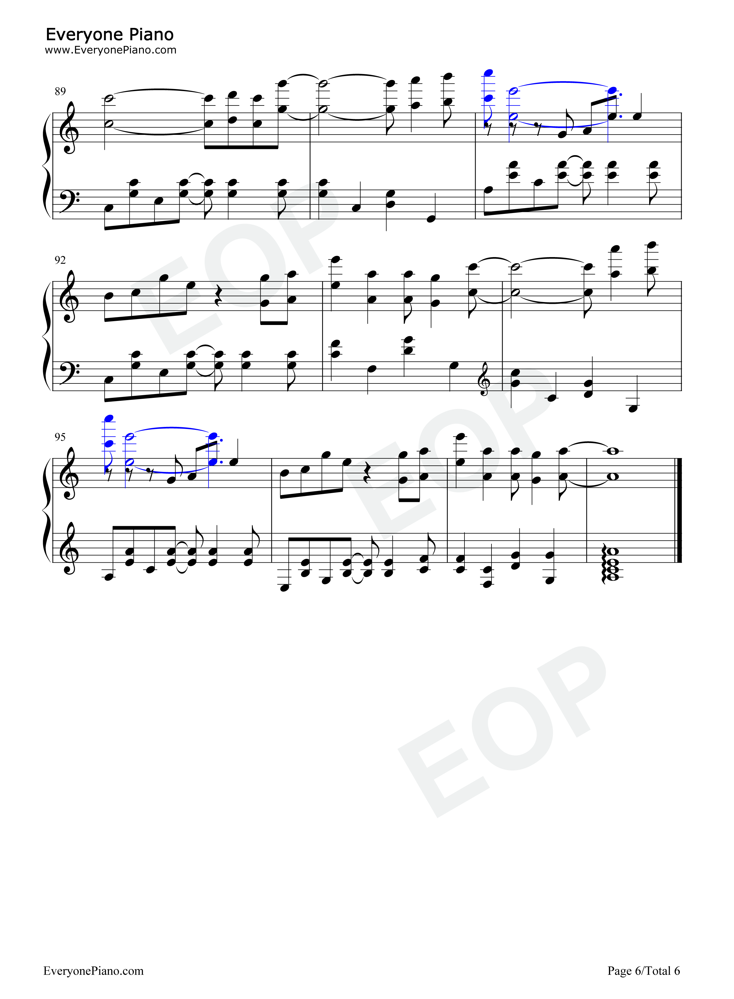 山雀钢琴谱_万能青年旅店