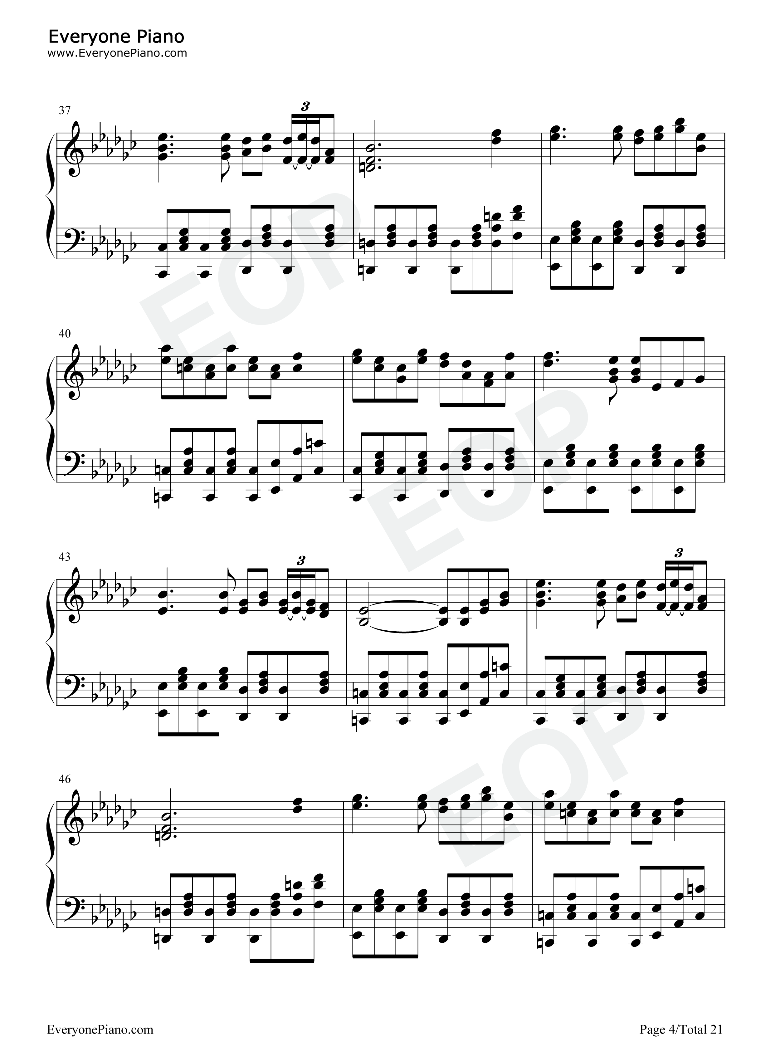 Touhou_Piano_Medley钢琴谱_Touhou