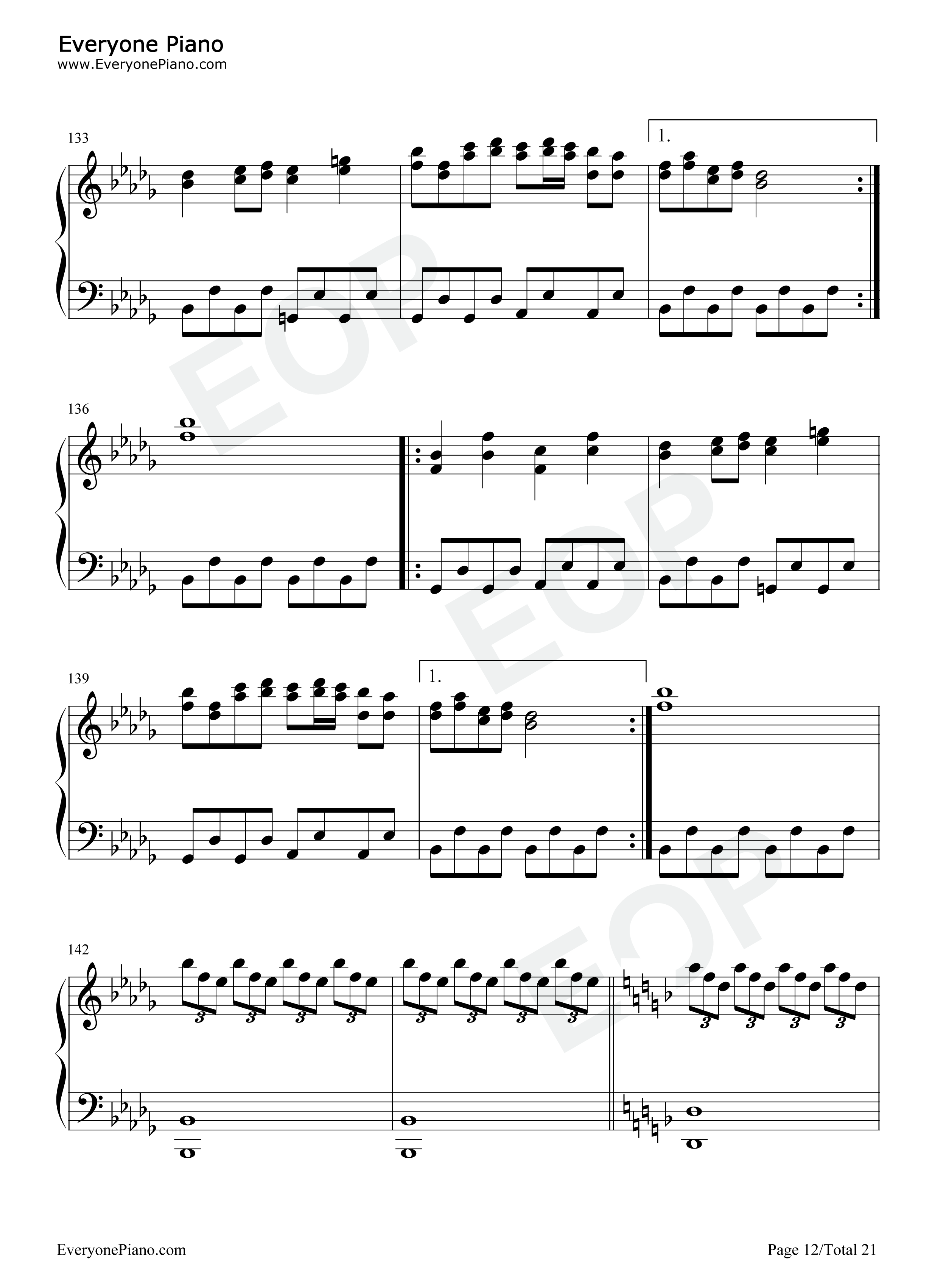 Touhou_Piano_Medley钢琴谱_Touhou