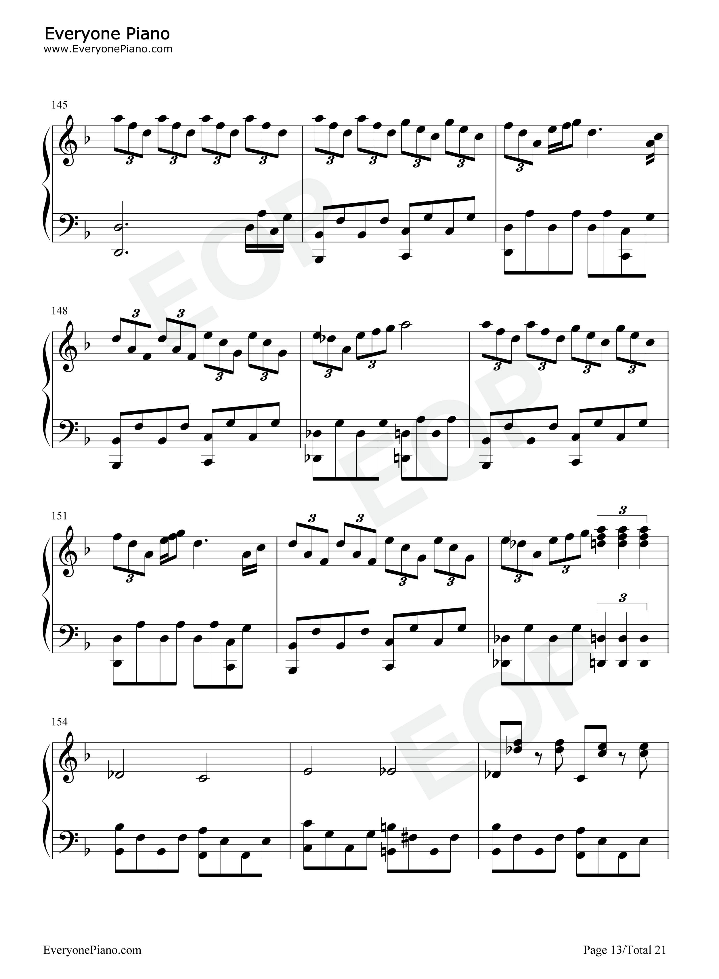 Touhou_Piano_Medley钢琴谱_Touhou