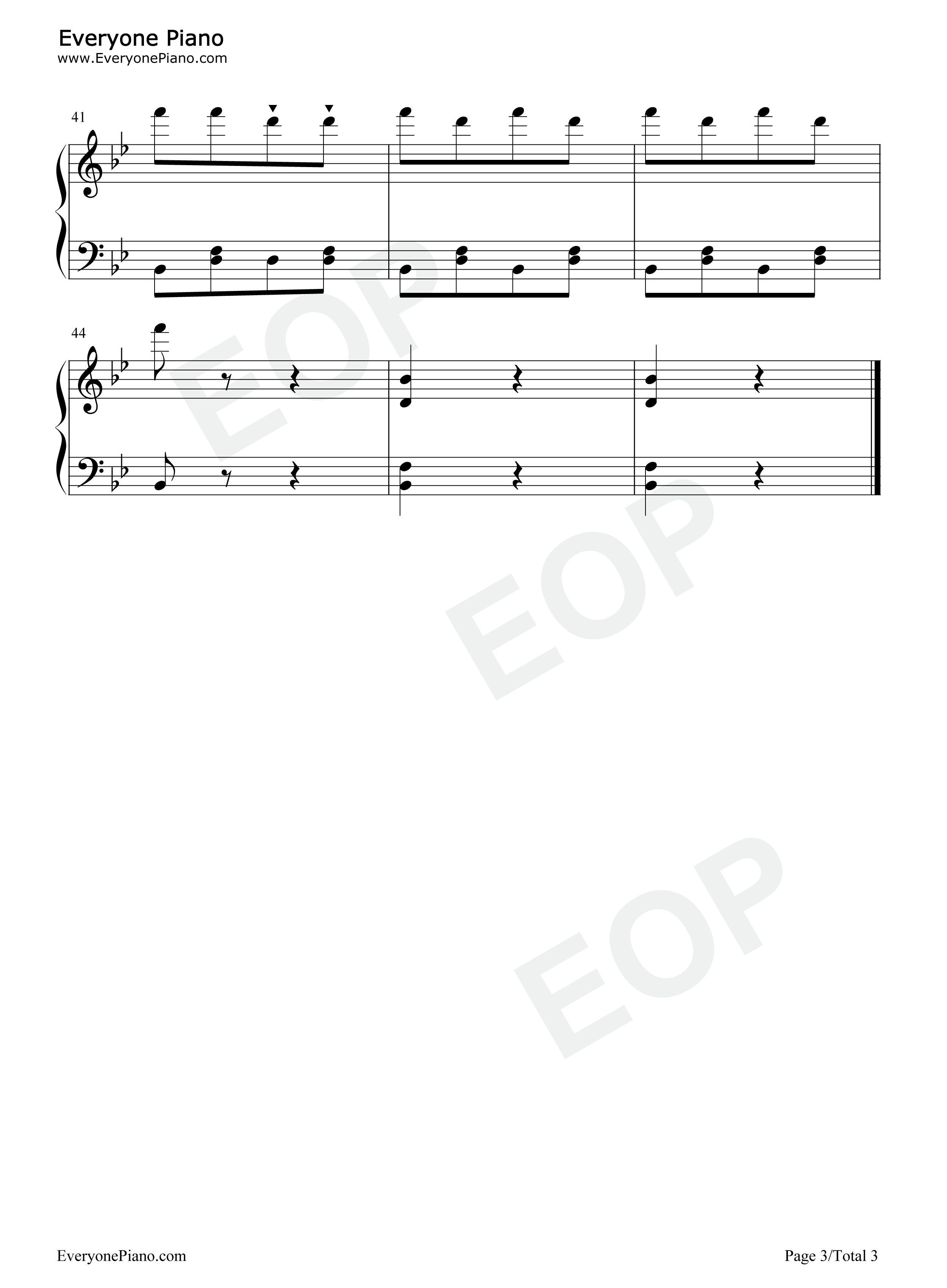 土耳其进行曲钢琴谱_贝多芬__Ludwig_van_Beethoven