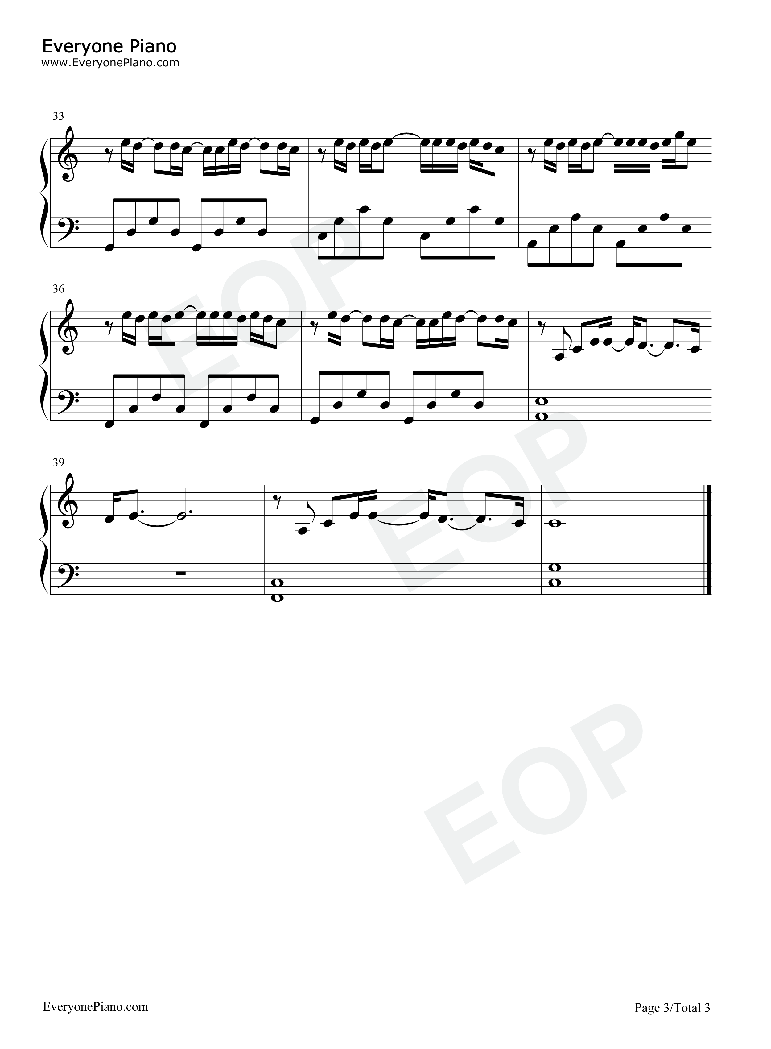 无名的人钢琴谱_毛不易