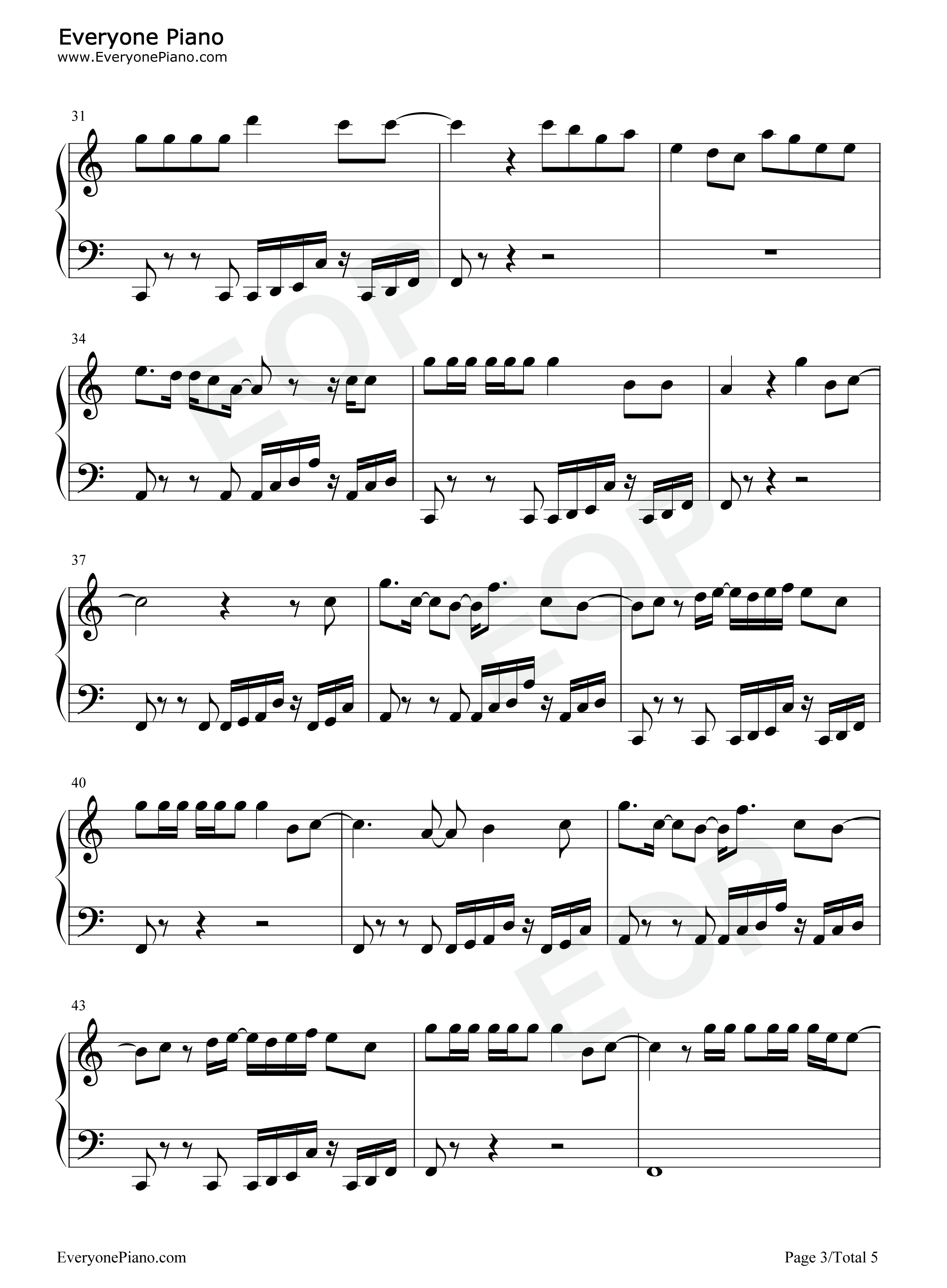 One_Right_Now钢琴谱_Post_Malone_The_Weeknd