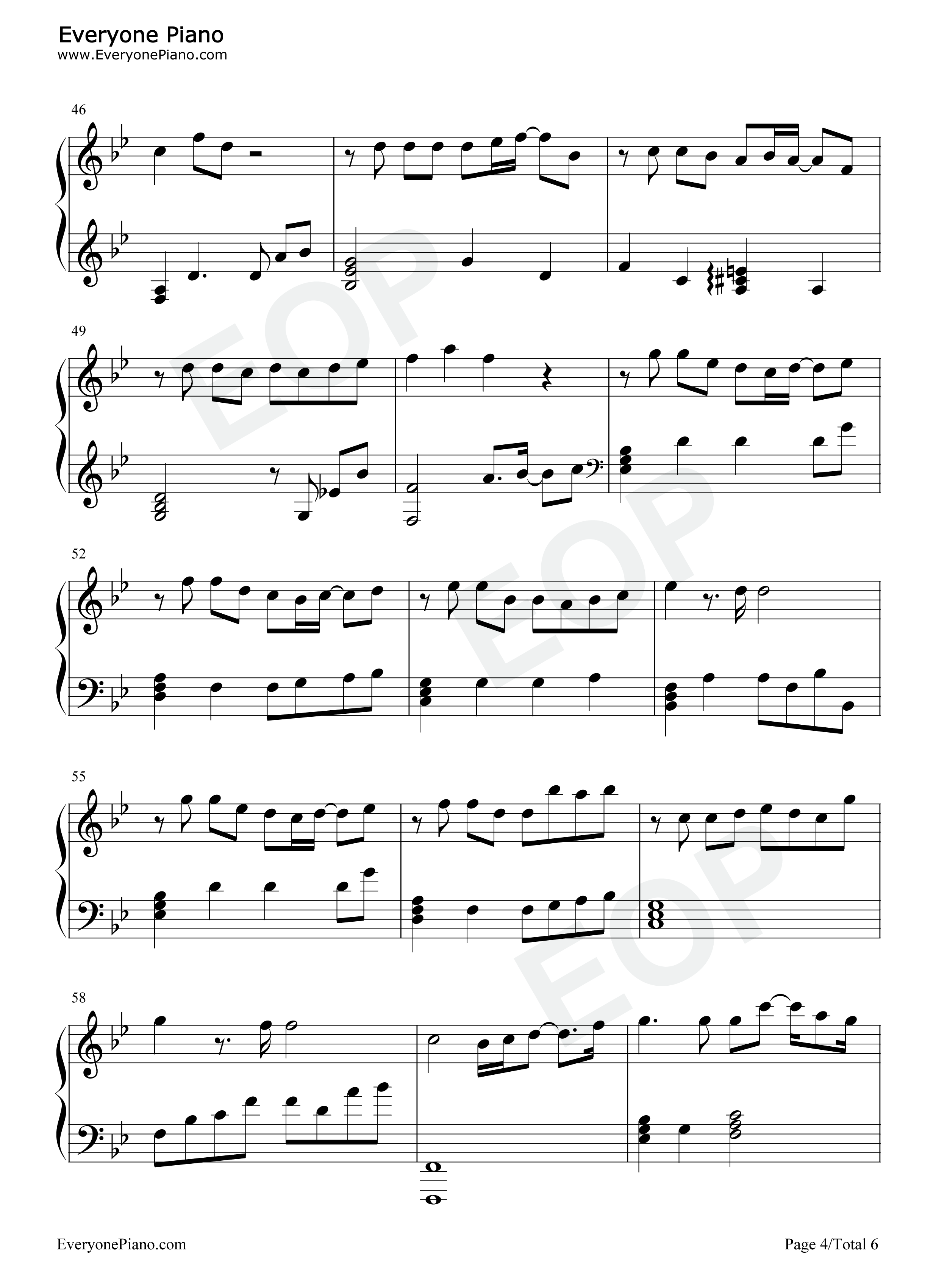 另一半钢琴谱_金池