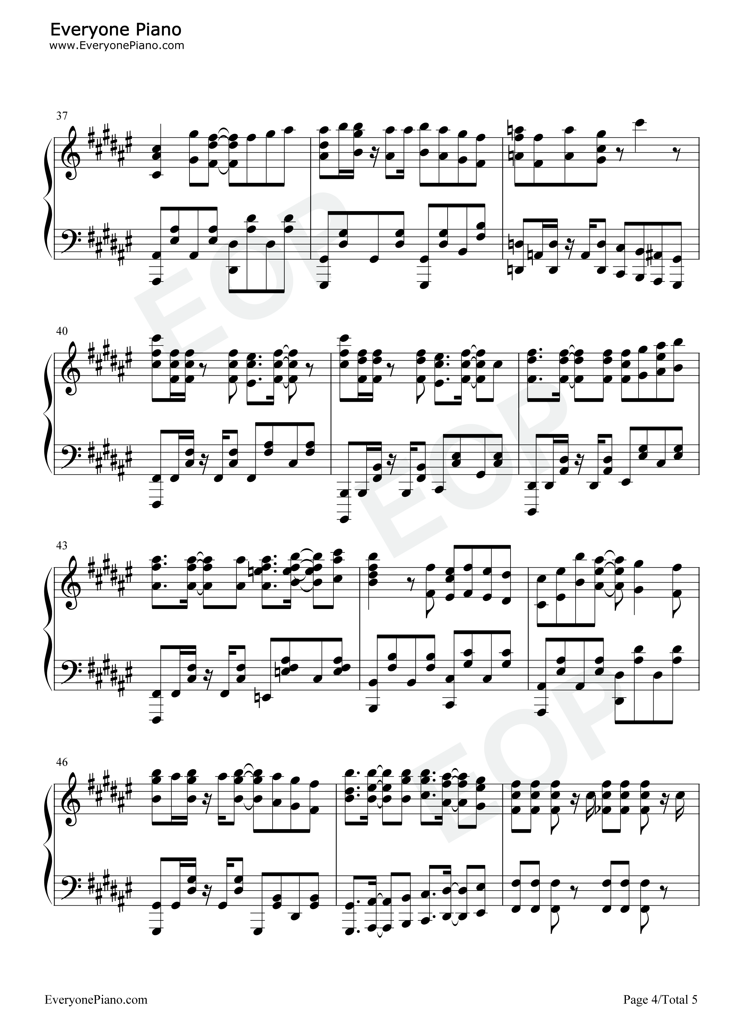 アノーイング_さんさんウィーク钢琴谱_楠木灯_早见沙织_青山玲菜_古贺葵