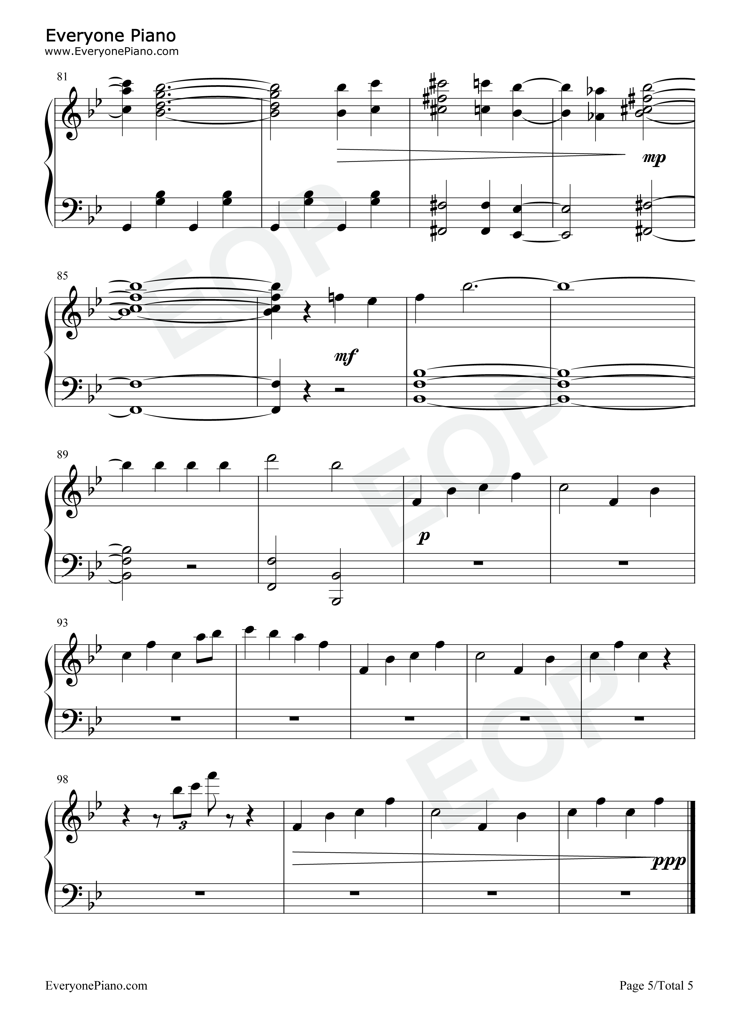 To_See_the_Future钢琴谱_楠木灯_楠木友利