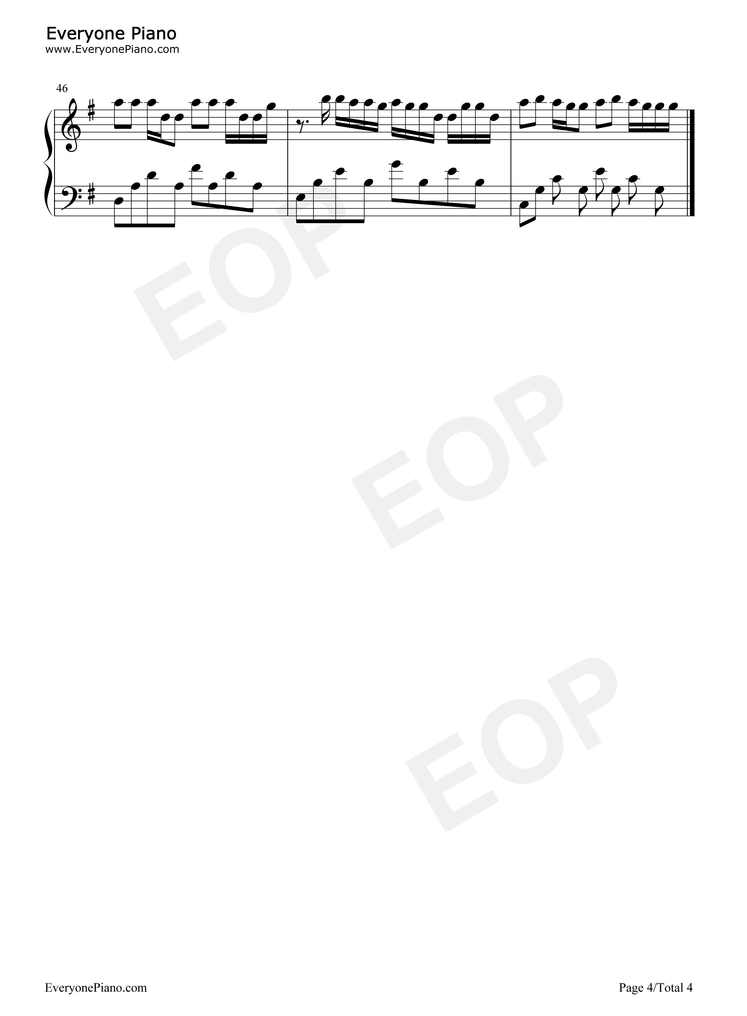 倒流时间钢琴谱_邓紫棋