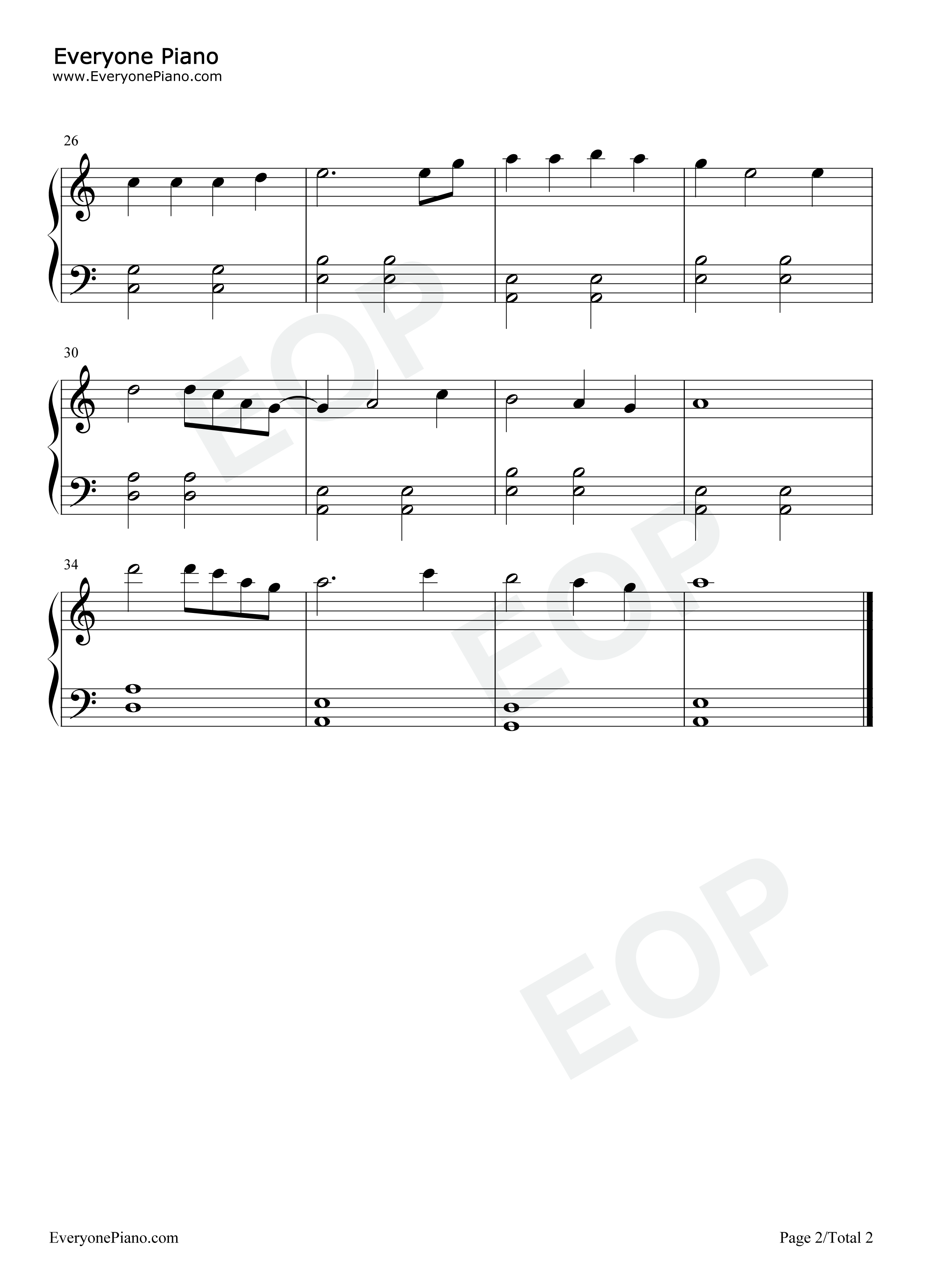 容易受伤的女人钢琴谱_王菲