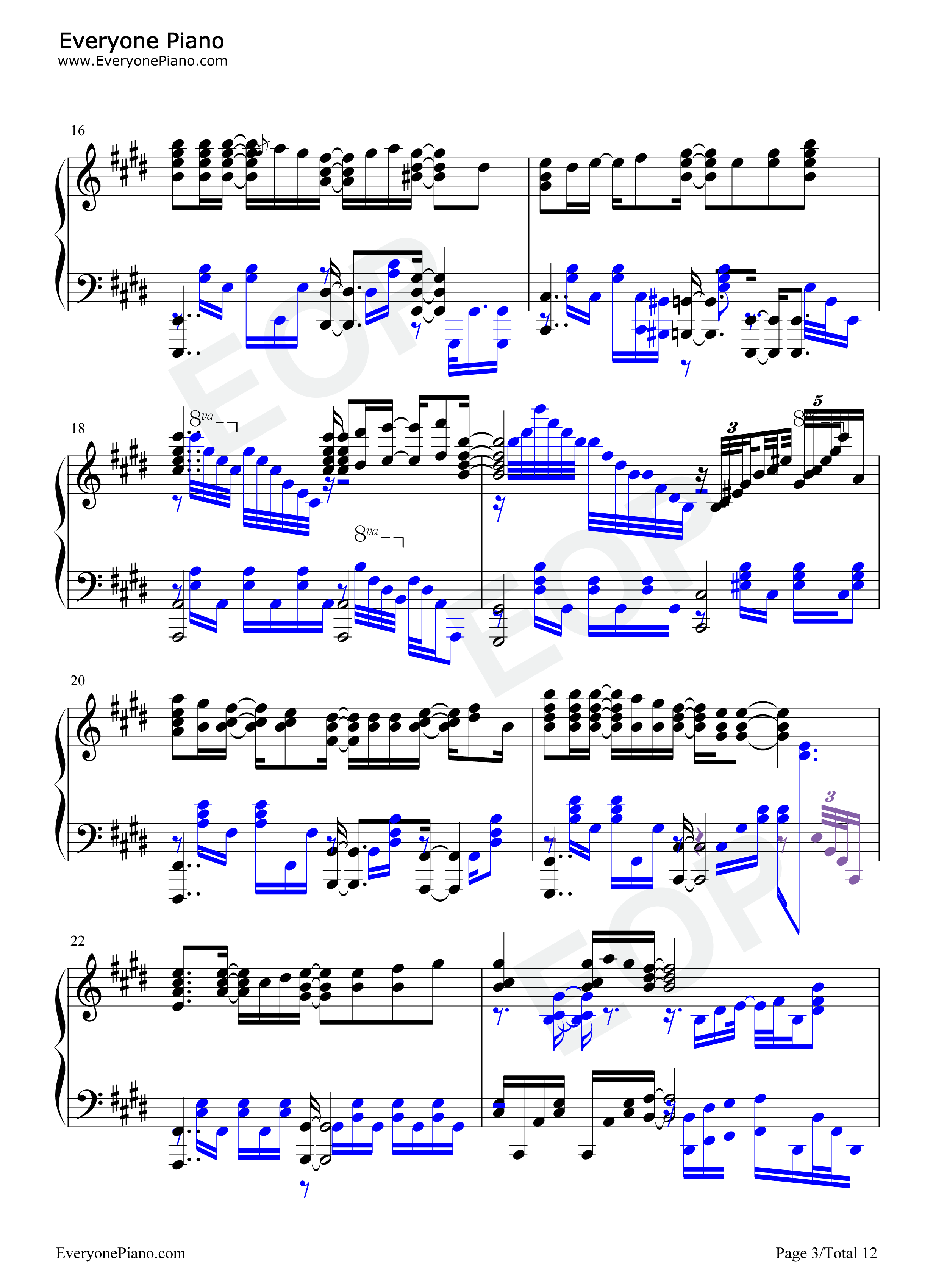 シリウス钢琴谱_蓝井艾露