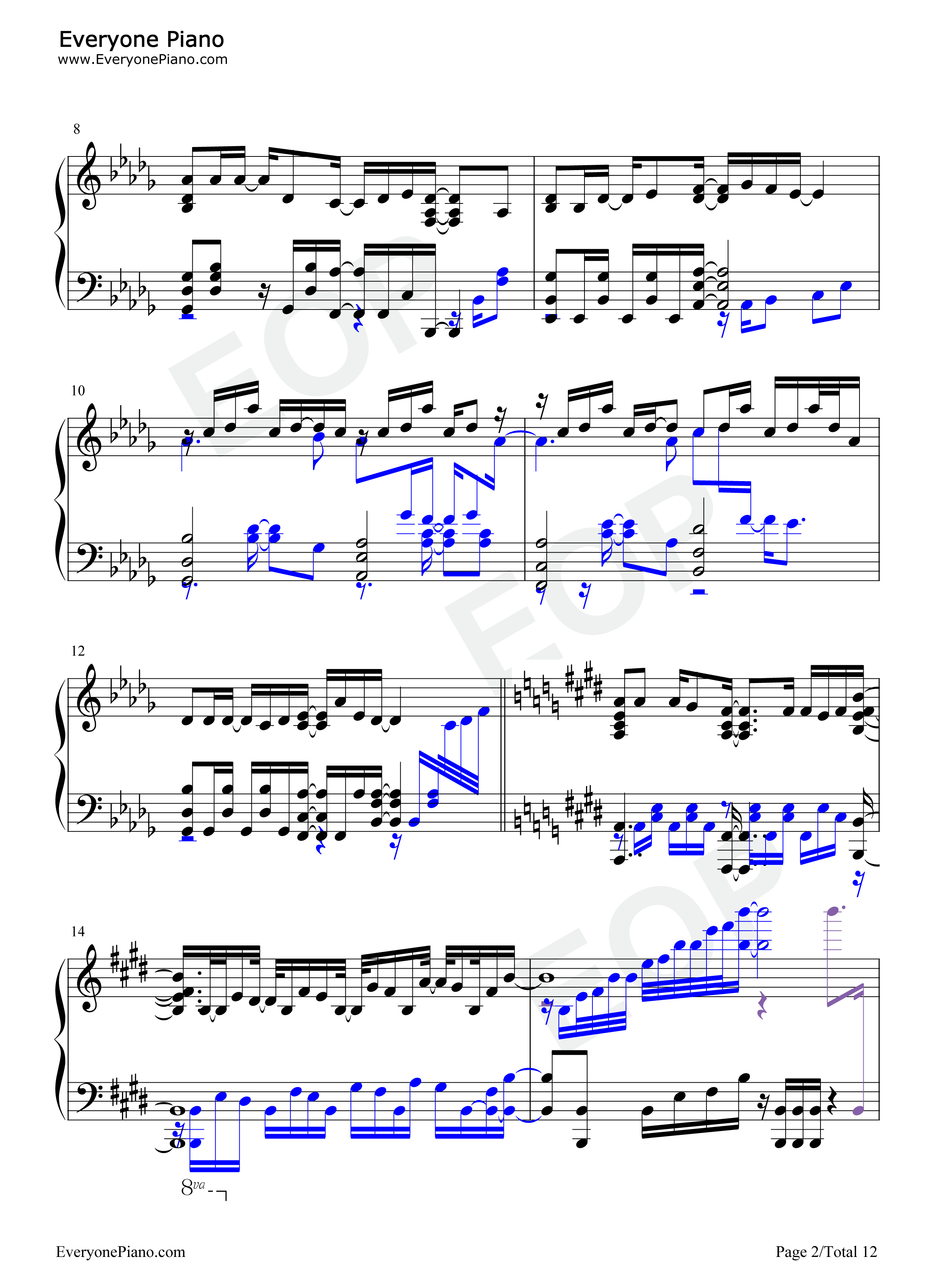 シリウス钢琴谱_蓝井艾露