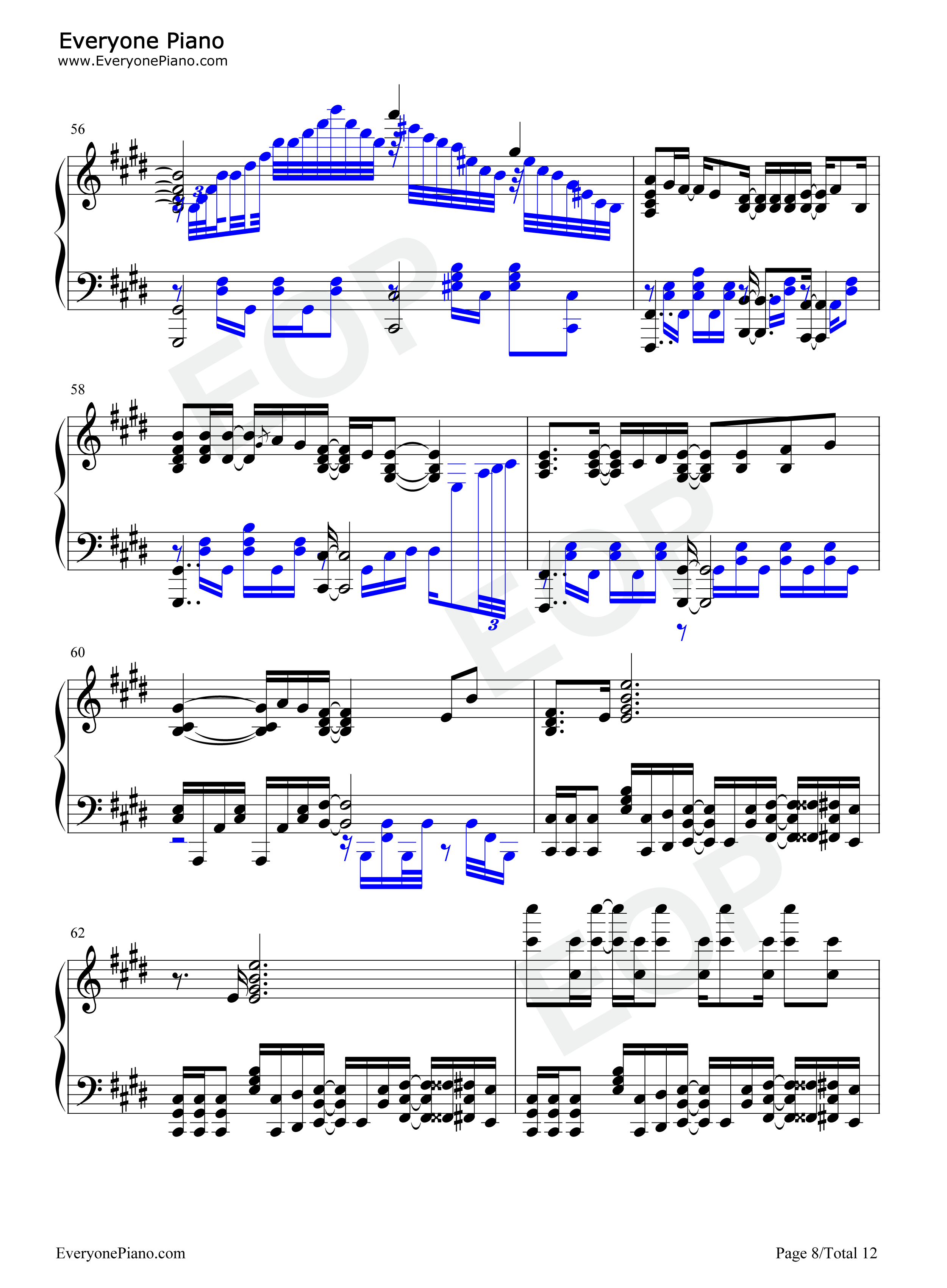 シリウス钢琴谱_蓝井艾露