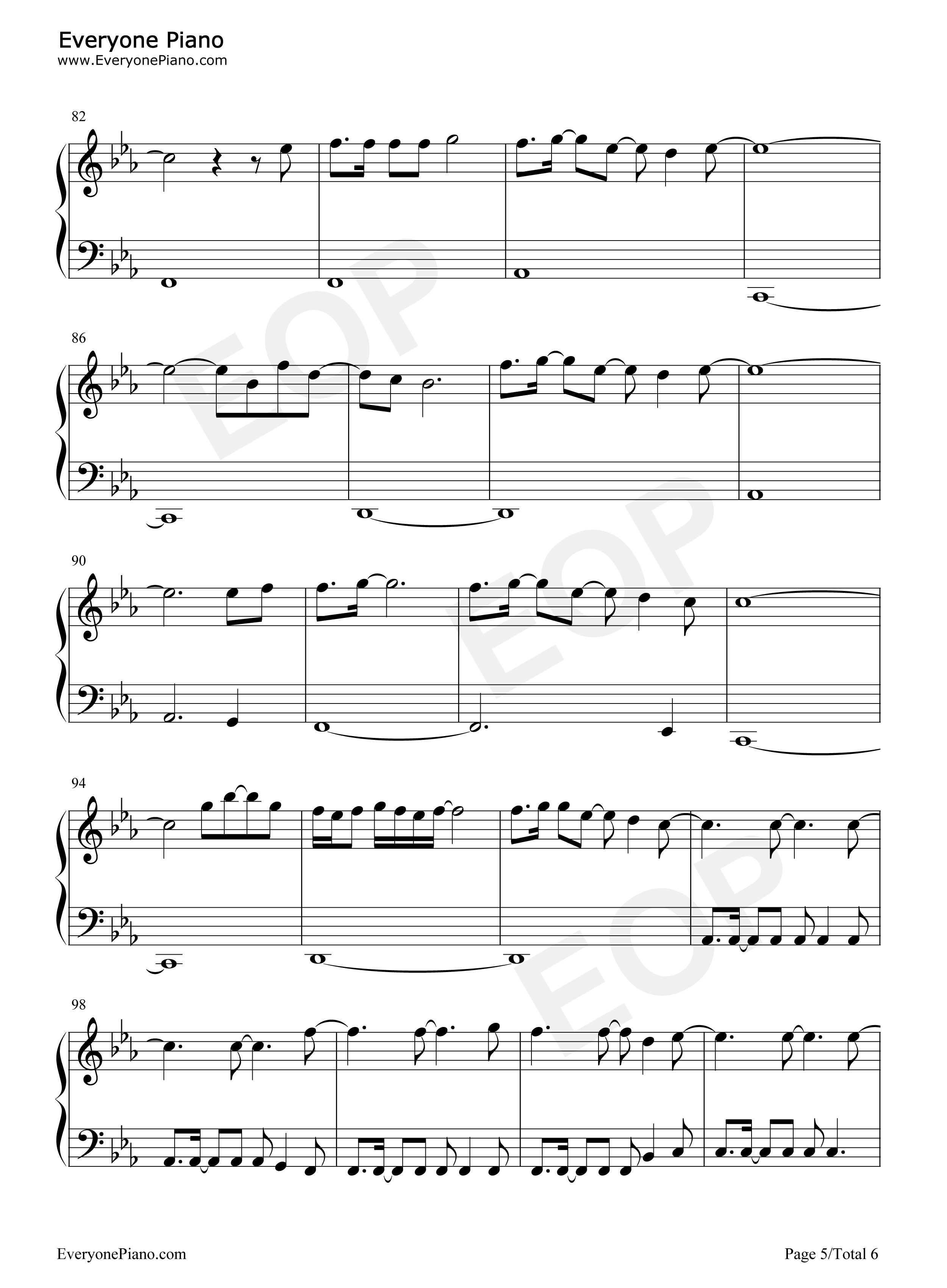 Moth_to_a_Flame钢琴谱_Swedish_House_Mafia_The_Weeknd