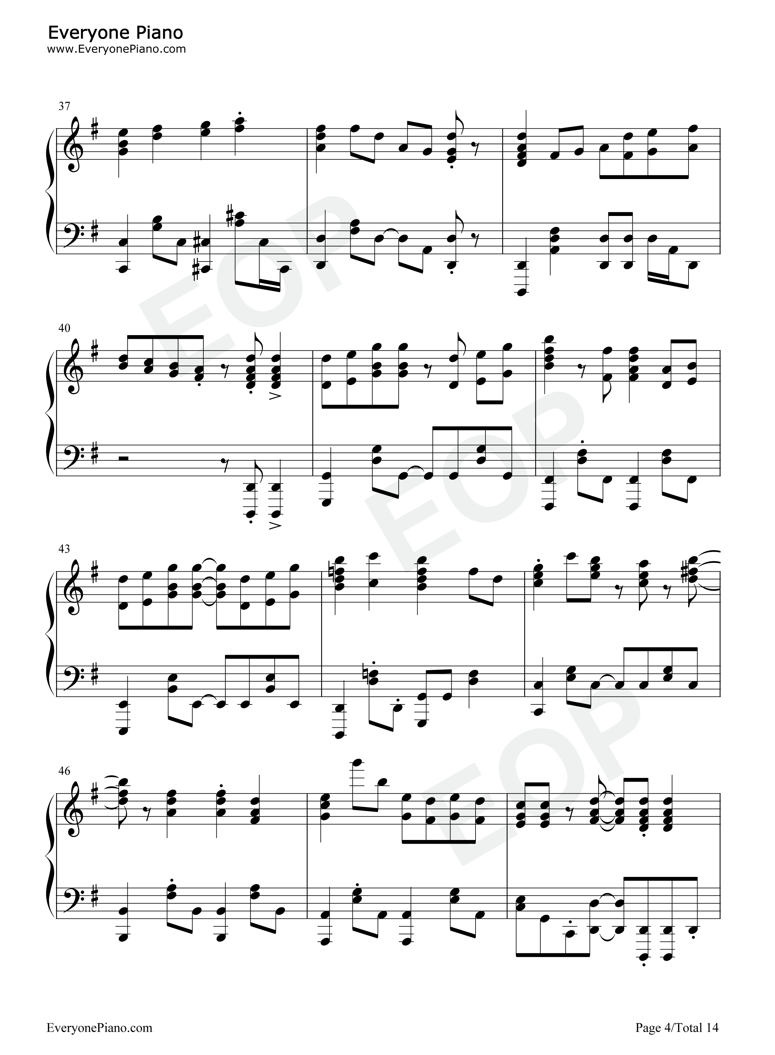 まっすぐ钢琴谱_大原由衣子