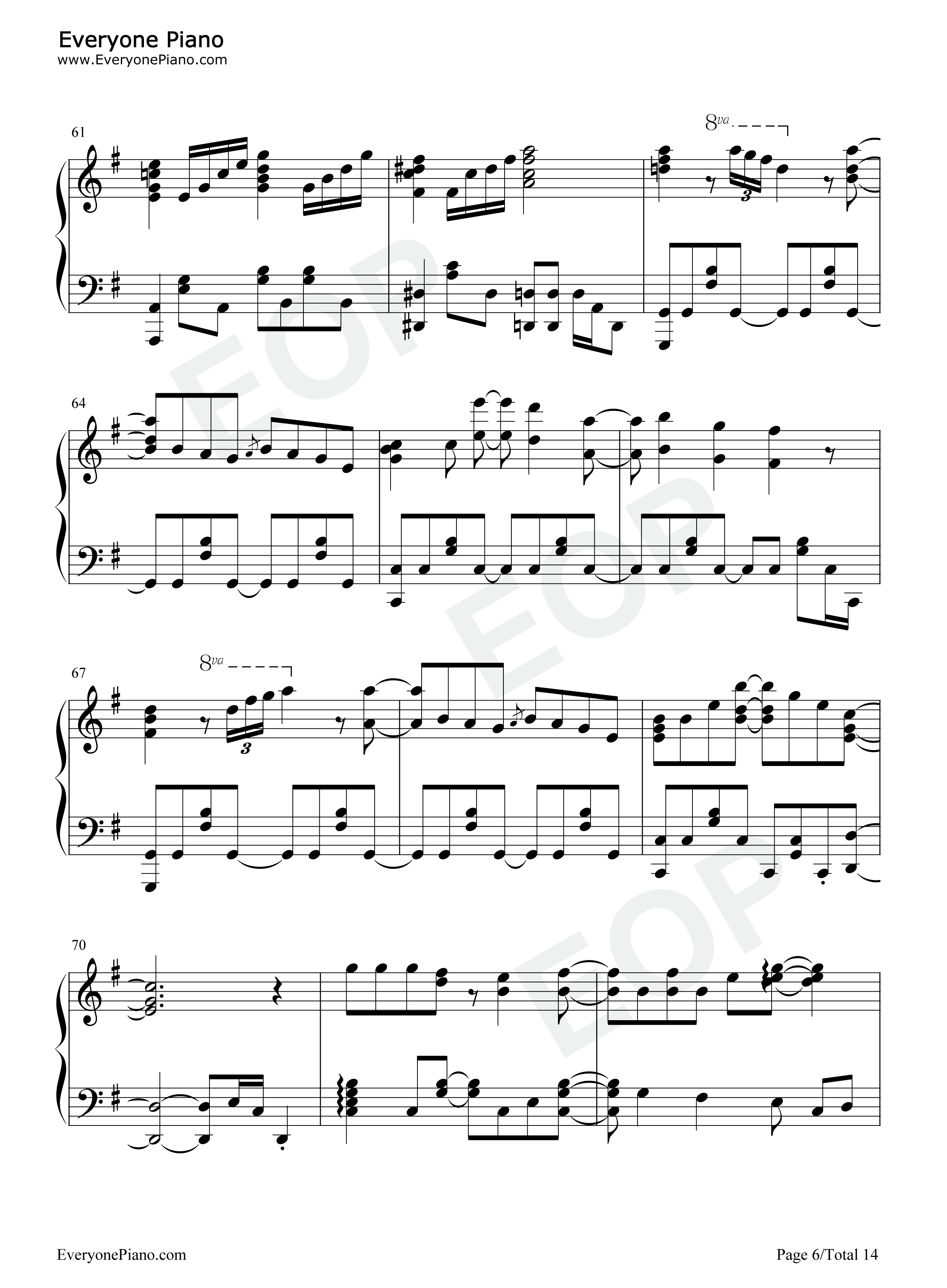 まっすぐ钢琴谱_大原由衣子