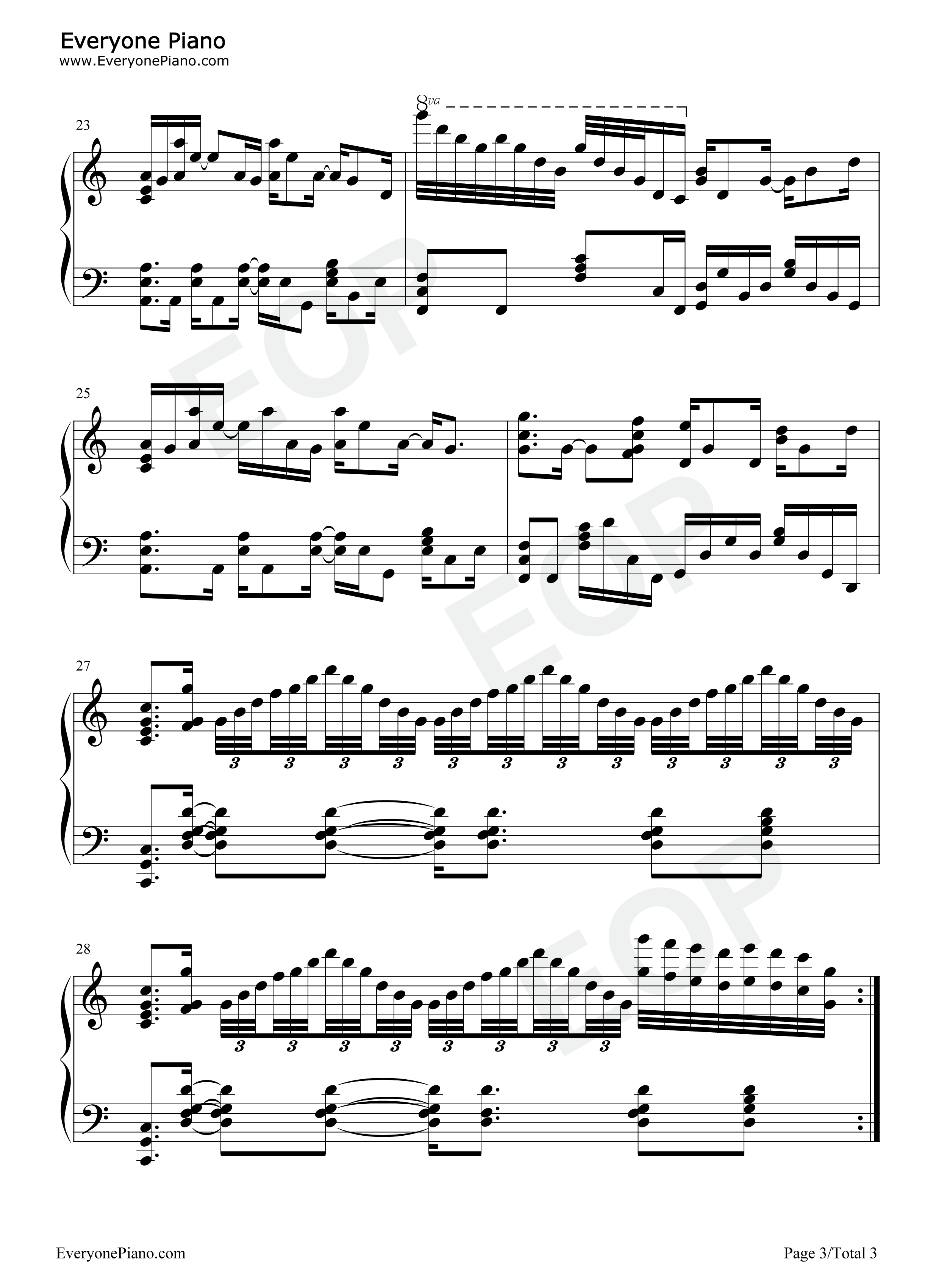 斯顿雪域钢琴谱_DNF