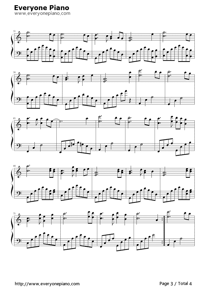 迷梦之恋钢琴谱_未知