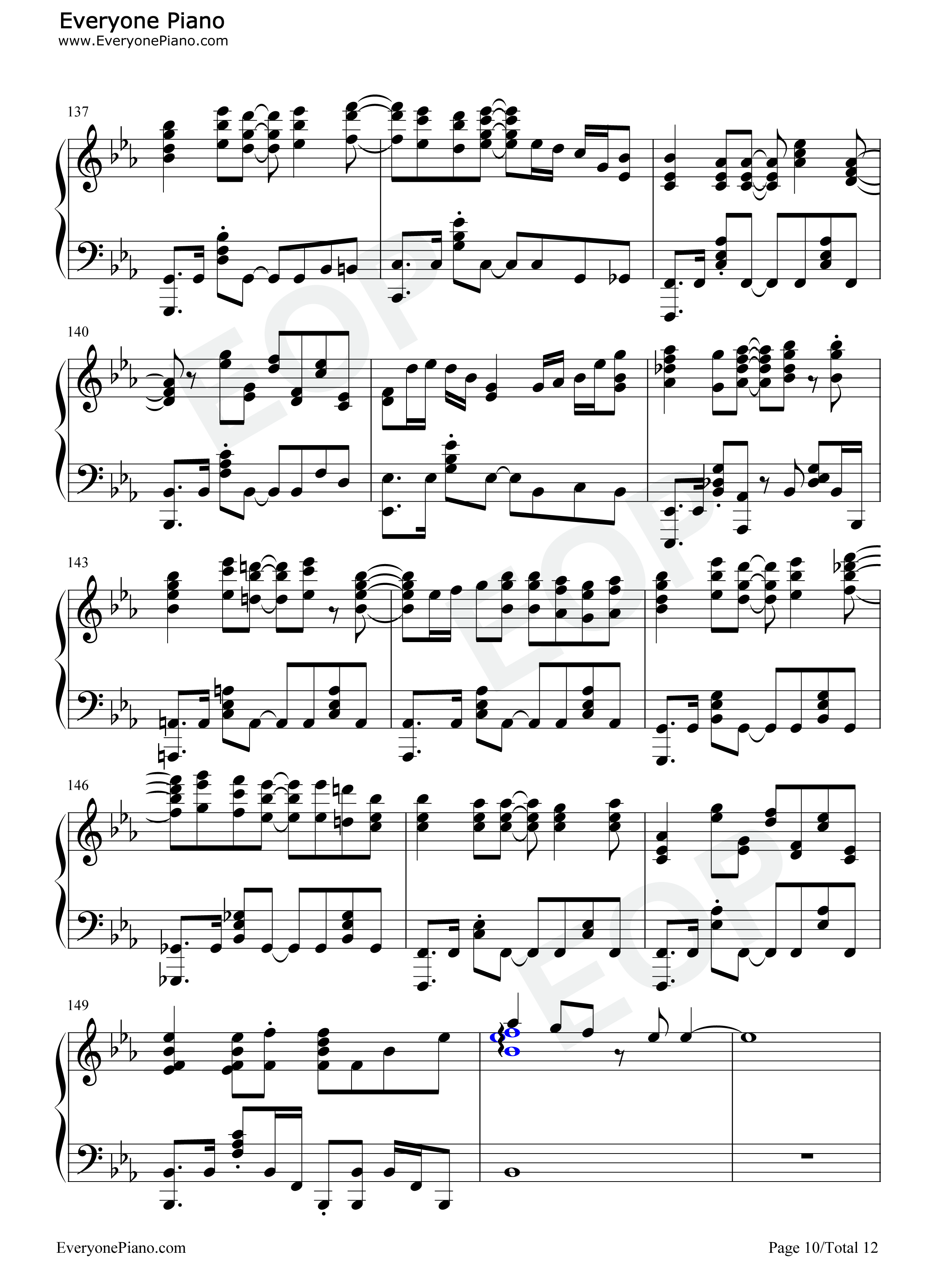 ロオド_ラスト钢琴谱_中恵光城