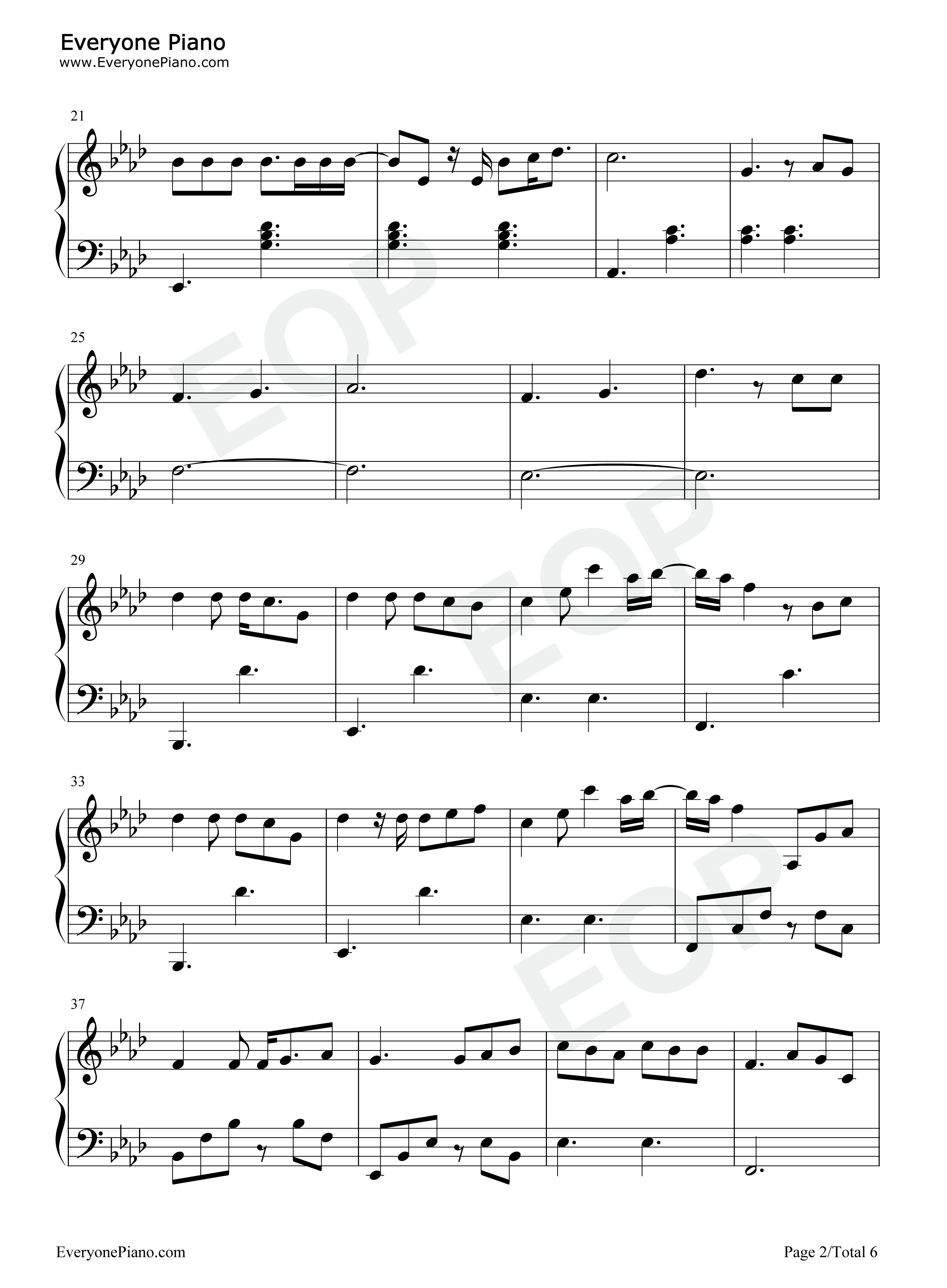 Glimpse_of_Us钢琴谱_Joji