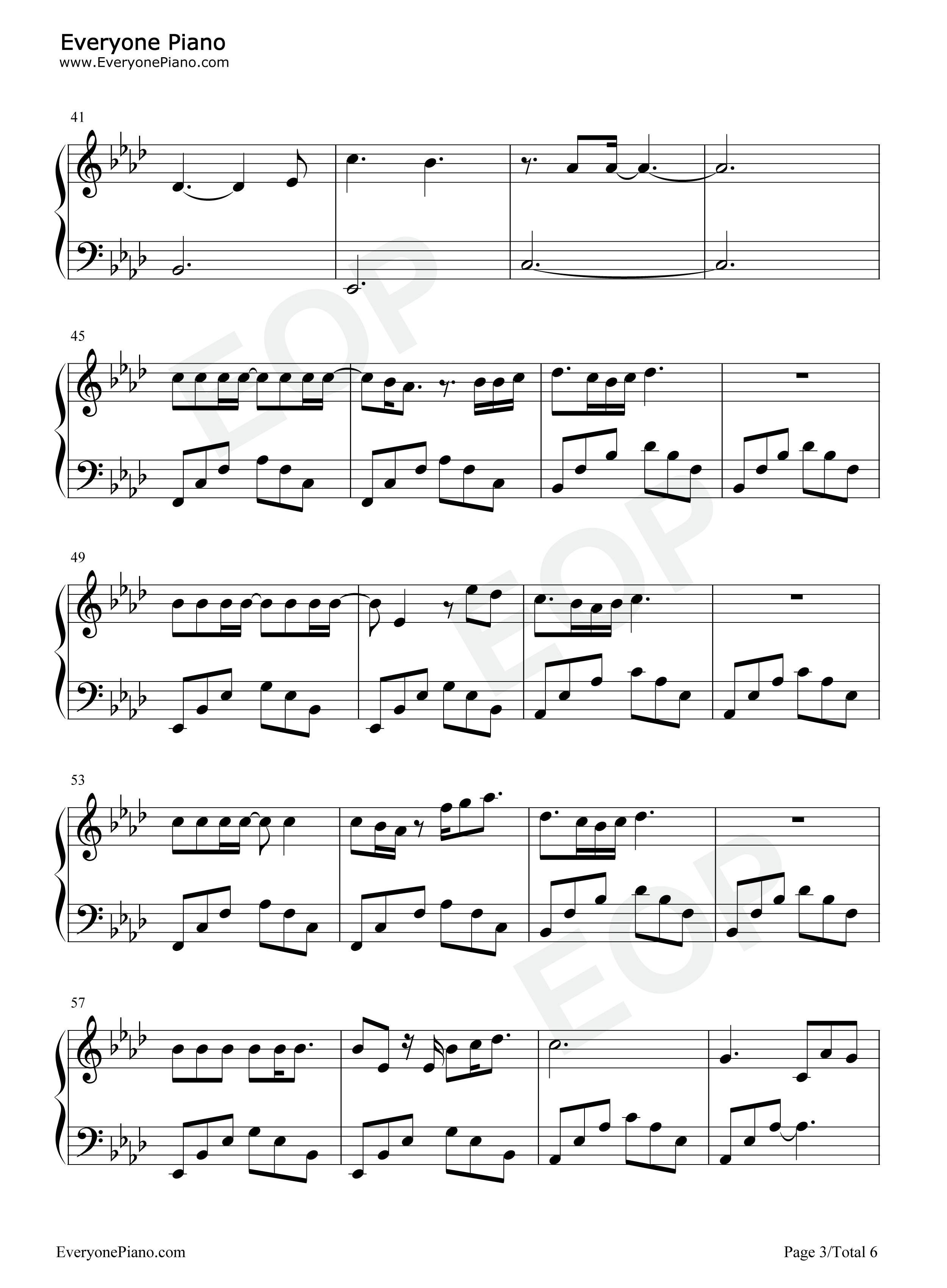 Glimpse_of_Us钢琴谱_Joji