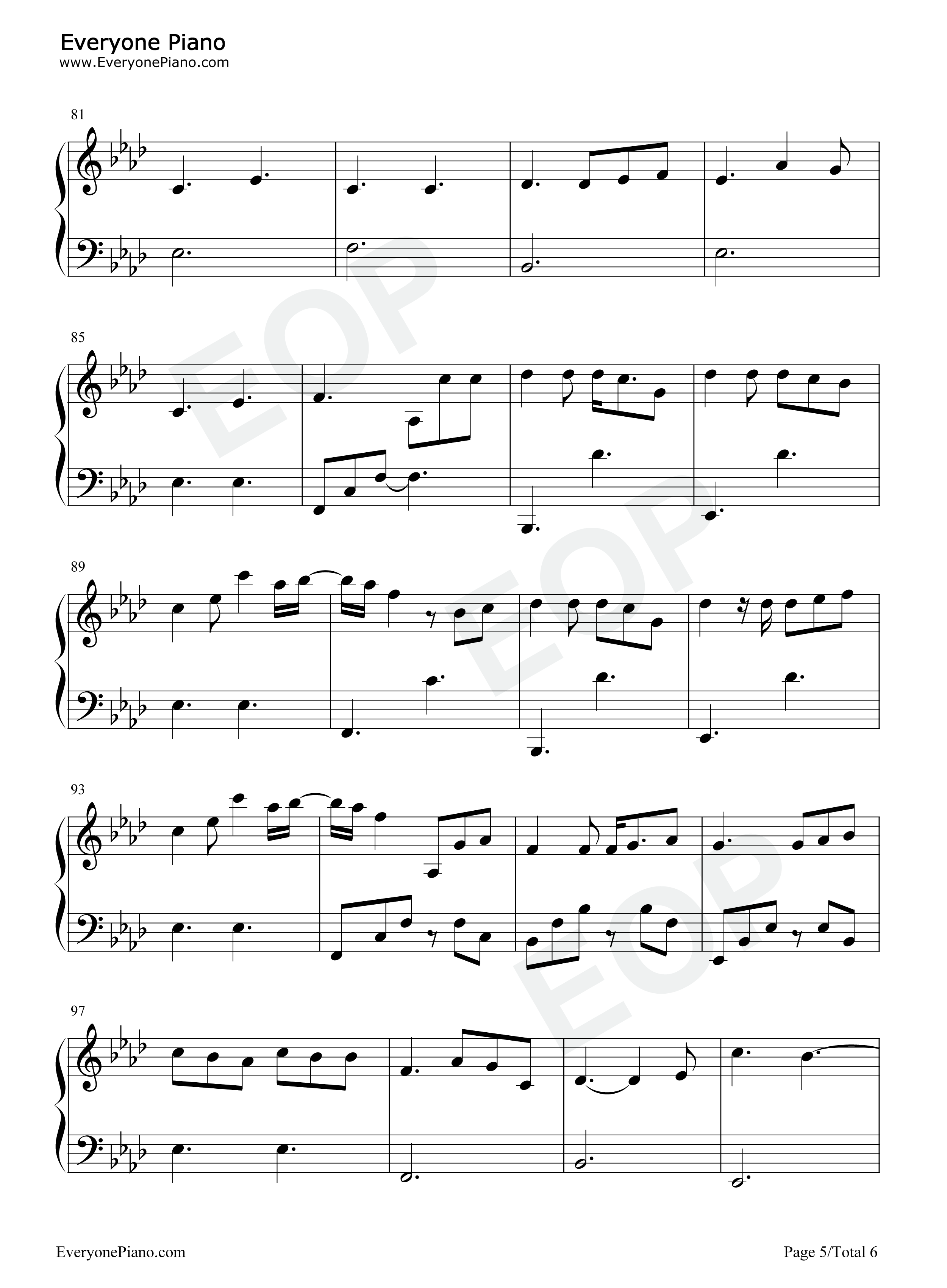 Glimpse_of_Us钢琴谱_Joji