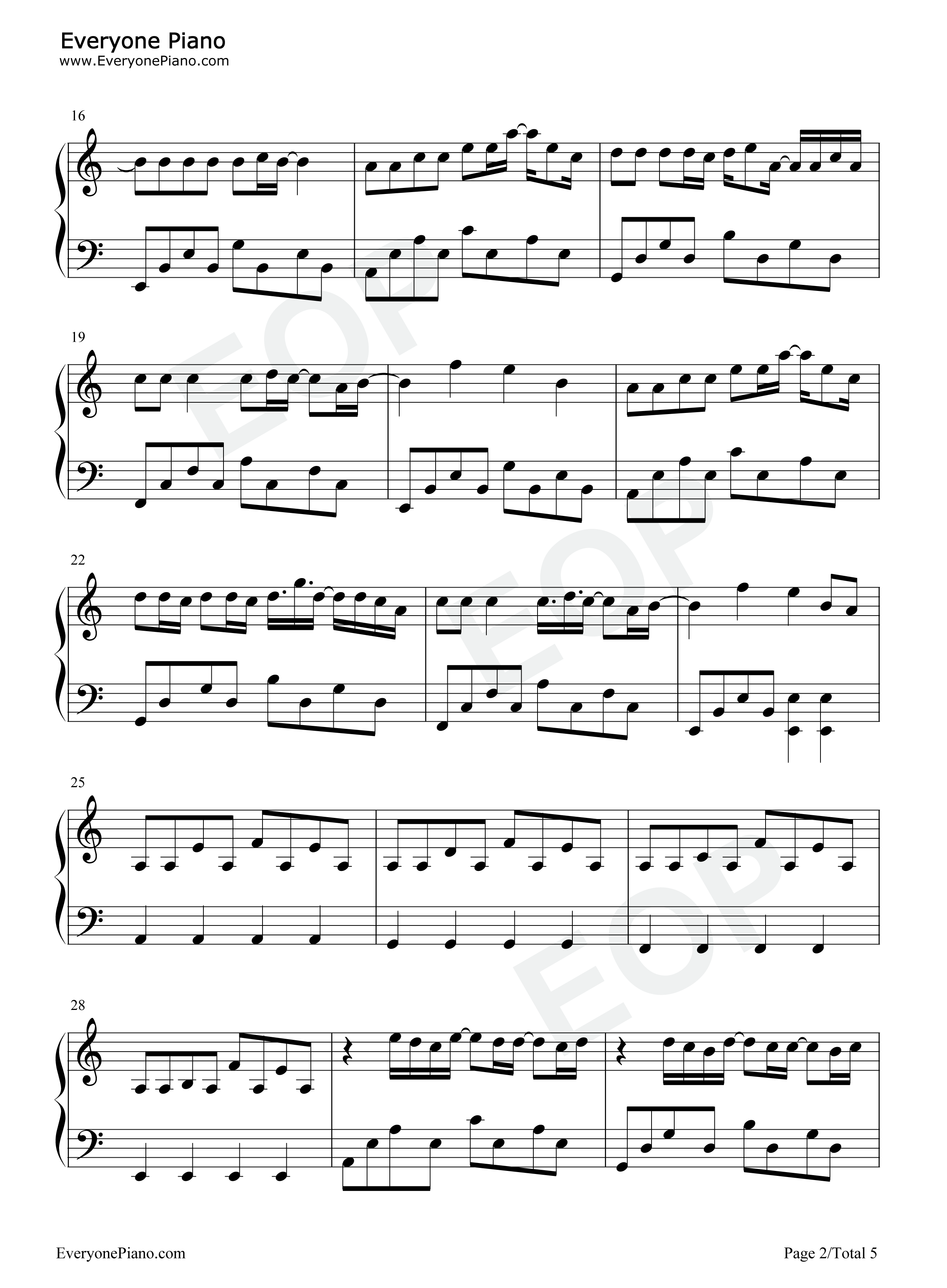 被驯服的象钢琴谱_蔡健雅