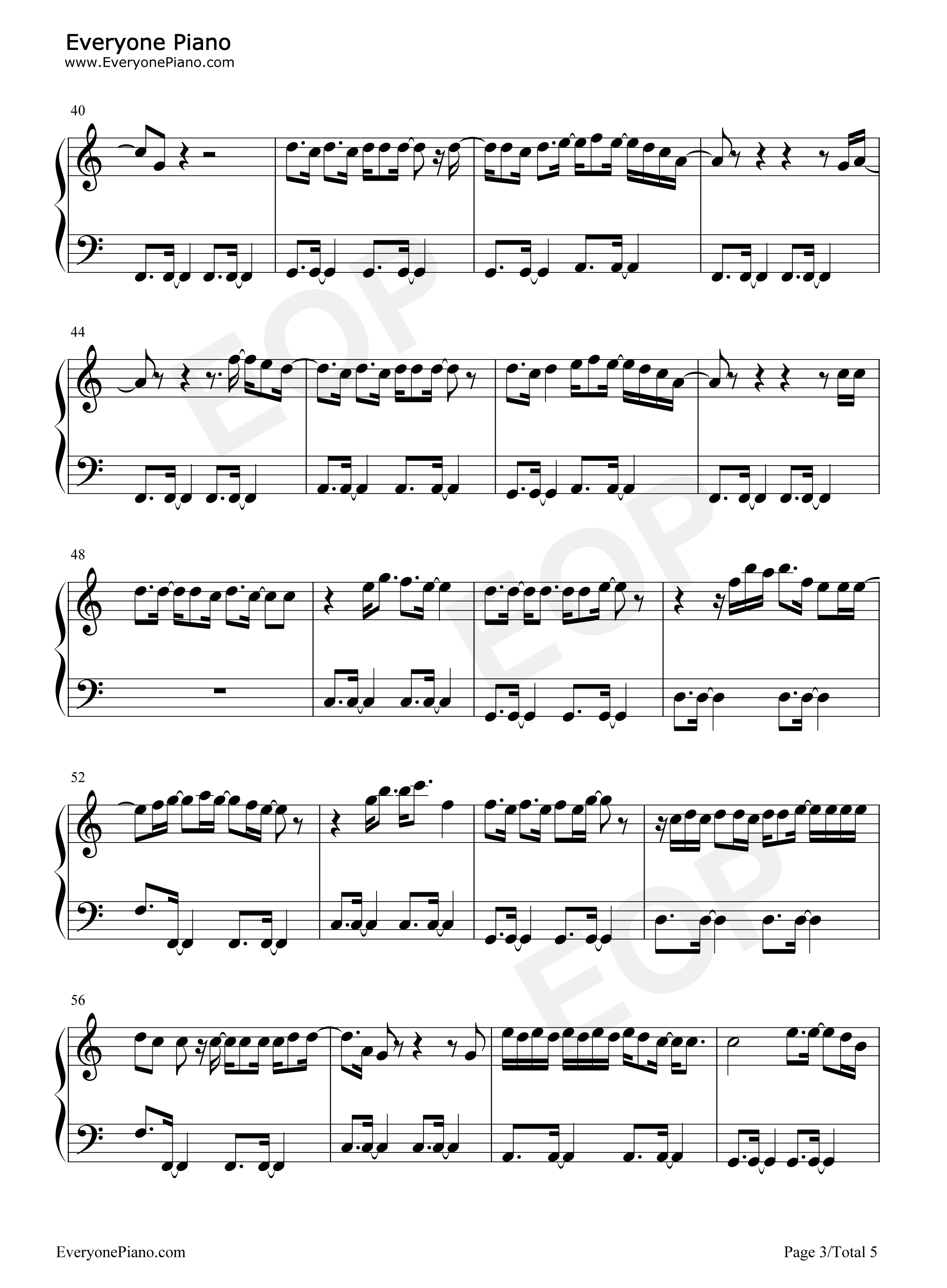 Overpass_Graffiti钢琴谱_Ed_Sheeran