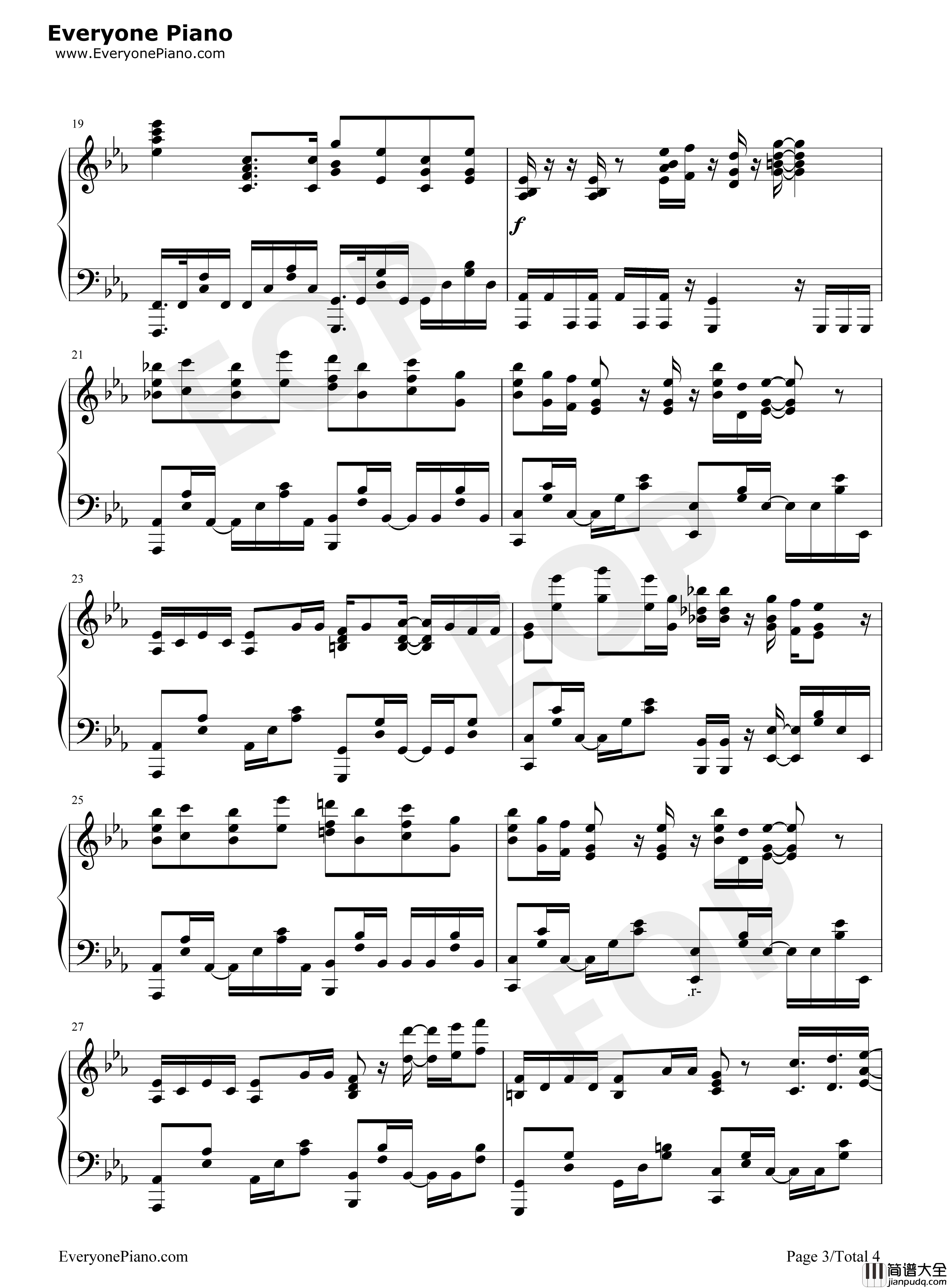 Youthful_Beautiful钢琴谱_内田真礼