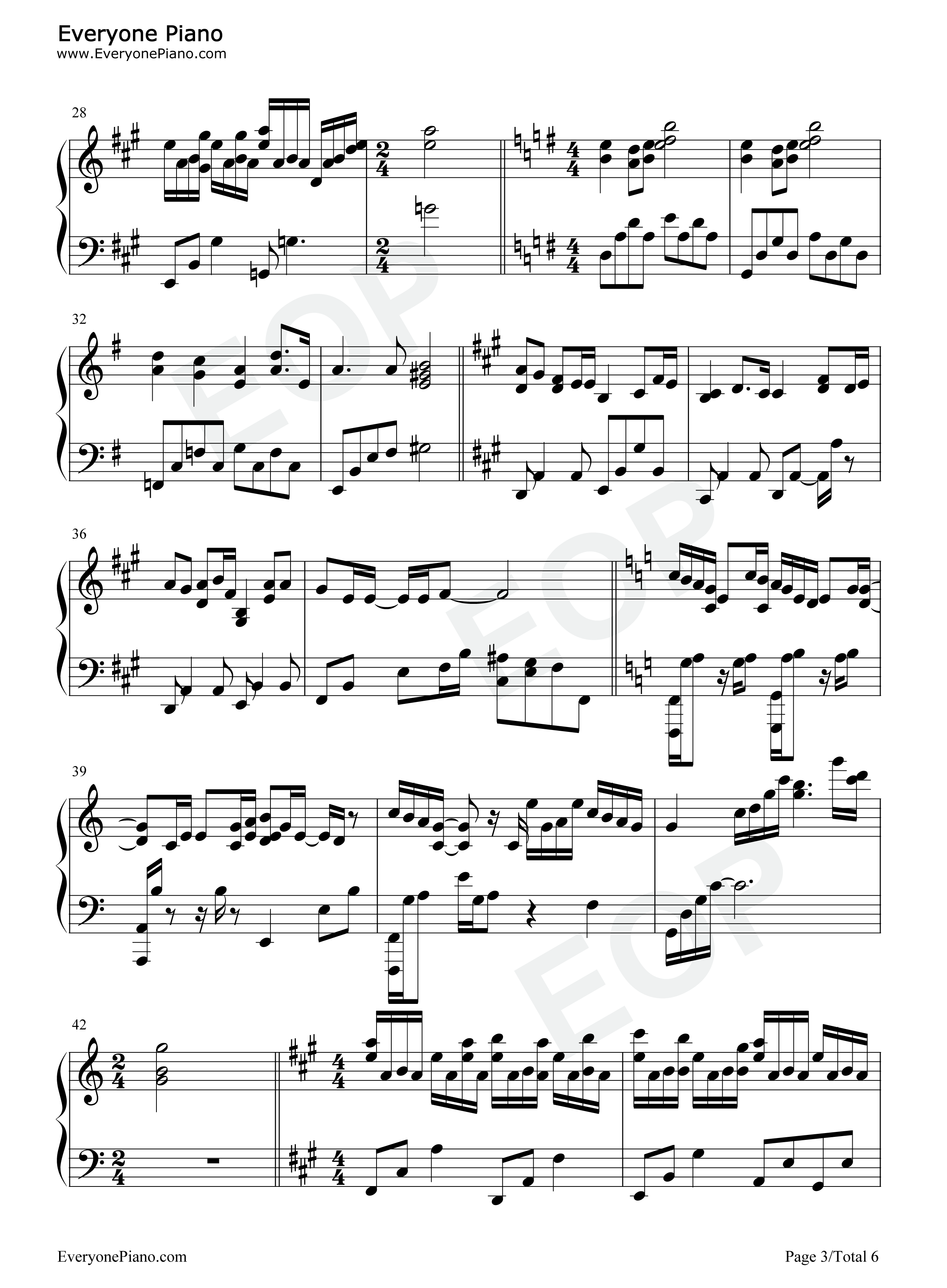 我爱的人dearest钢琴谱_滨崎步