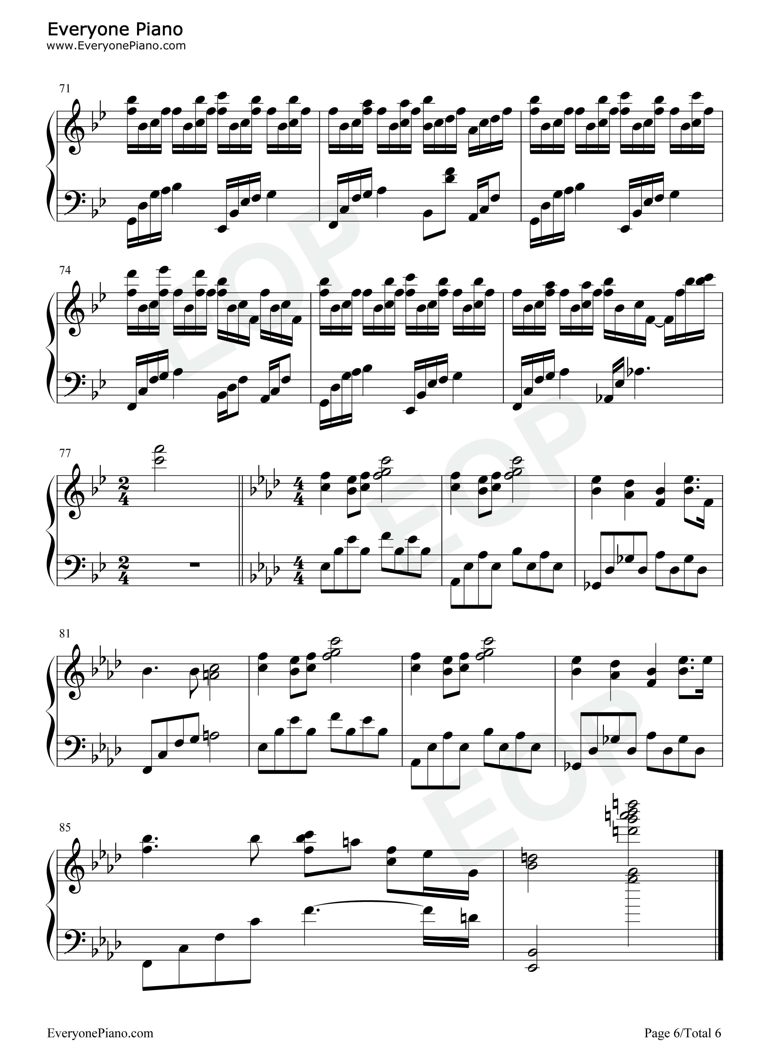 我爱的人dearest钢琴谱_滨崎步