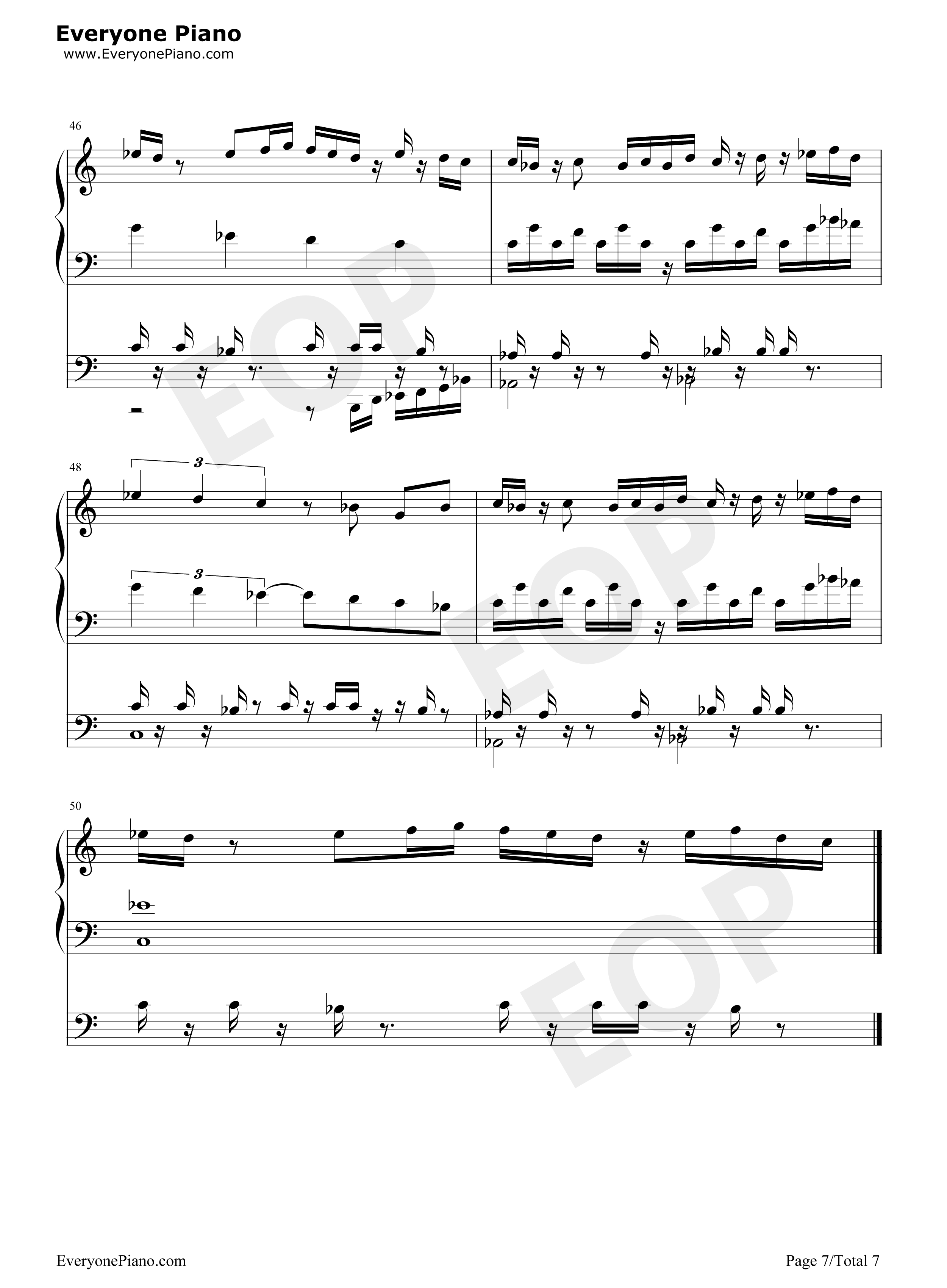 植物大战僵尸钢琴谱_Plants_vs._Zombies