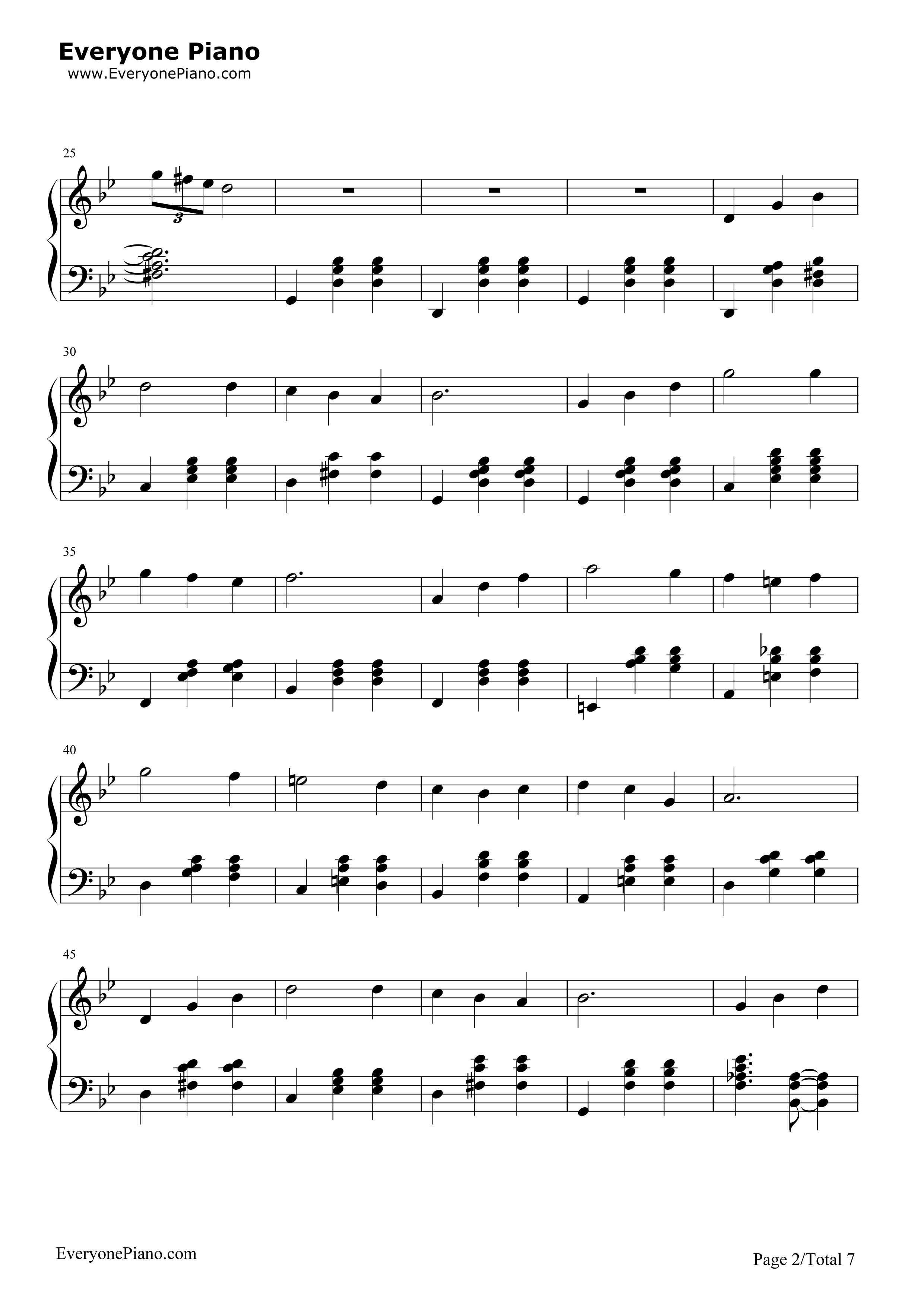 人生的旋转木马_钢琴谱_久石让_宫崎骏