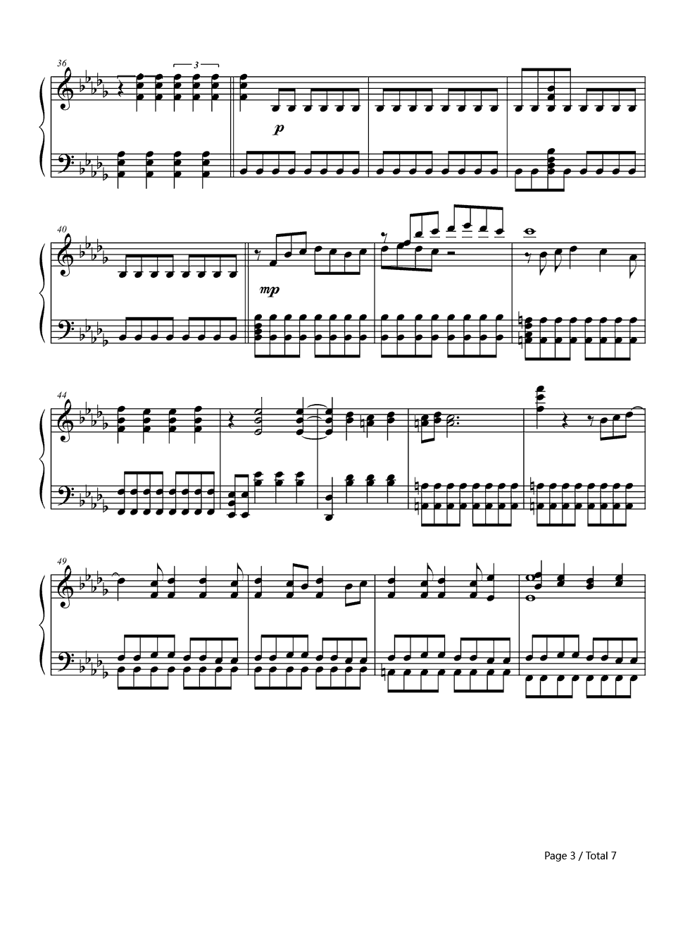 Thnks_fr_th_Mmrs钢琴谱_Fall_Out_Boy