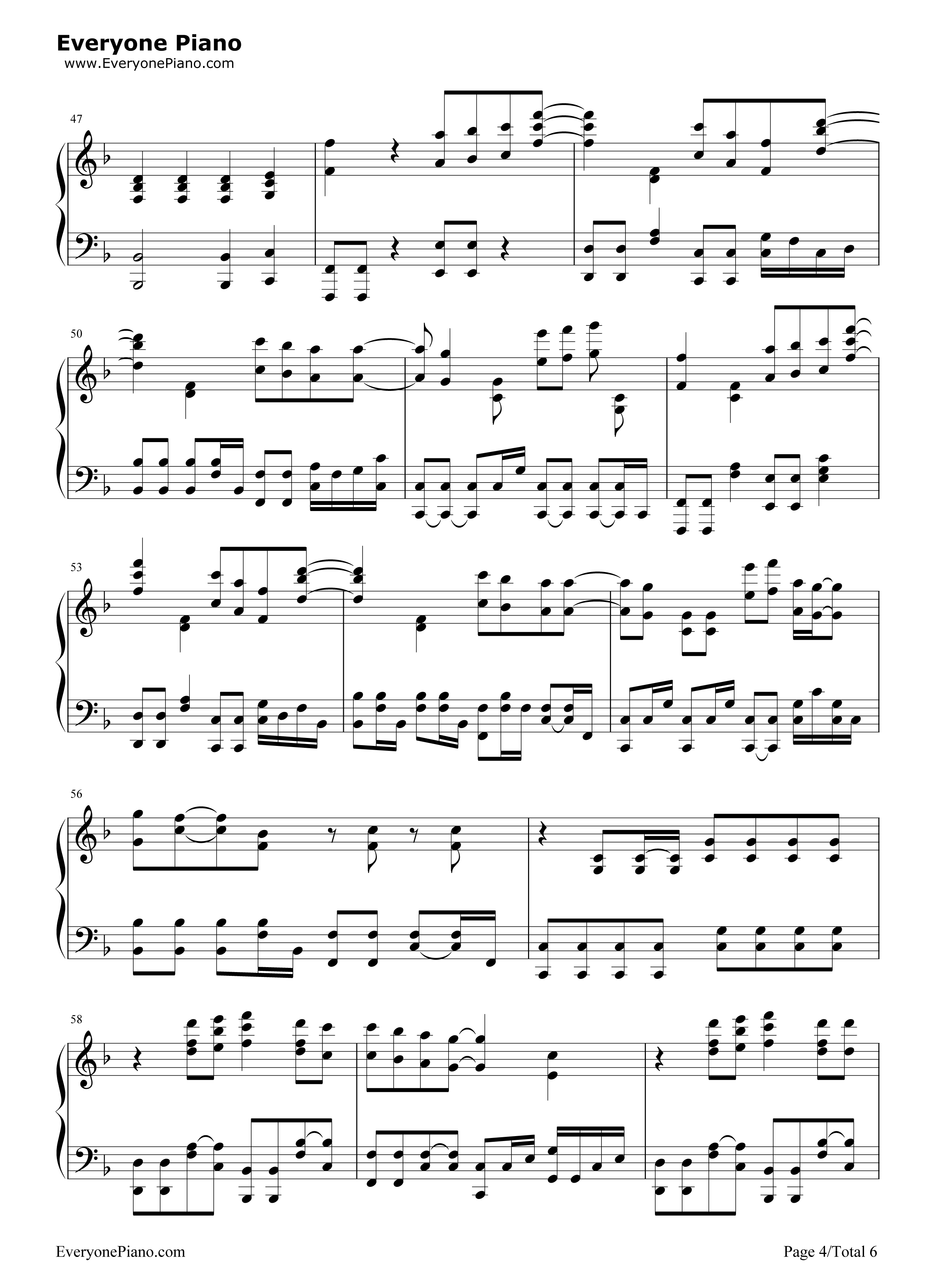 21_Guns钢琴谱_Green_Day__绿日乐队