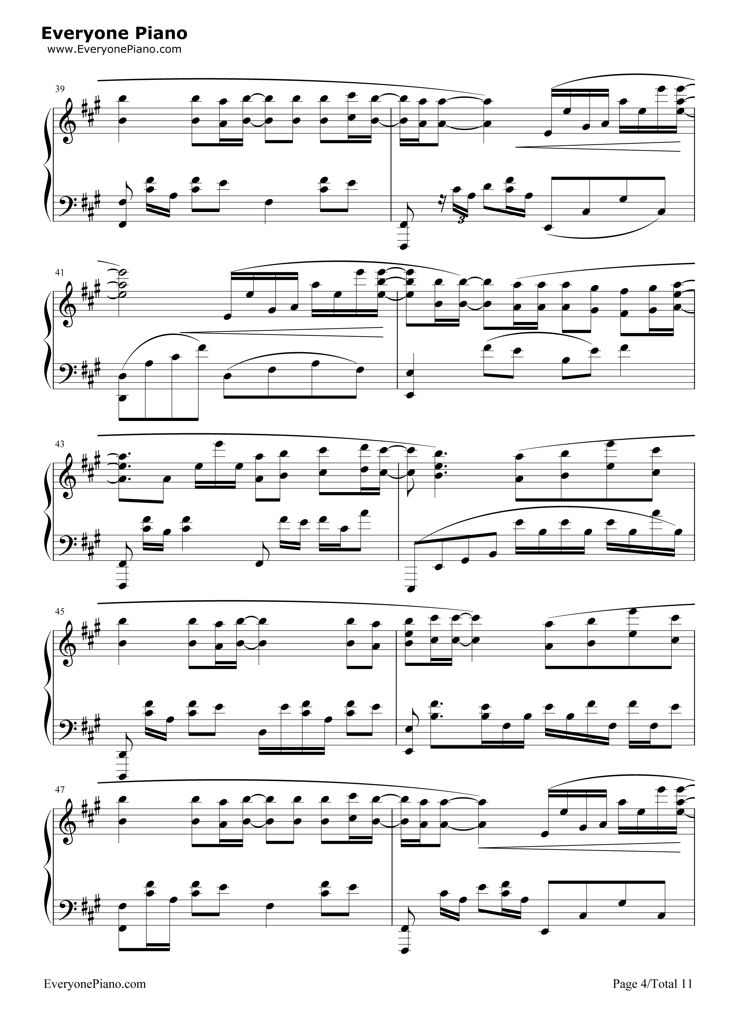 月夜に舞う恋の花钢琴谱_ういにゃす