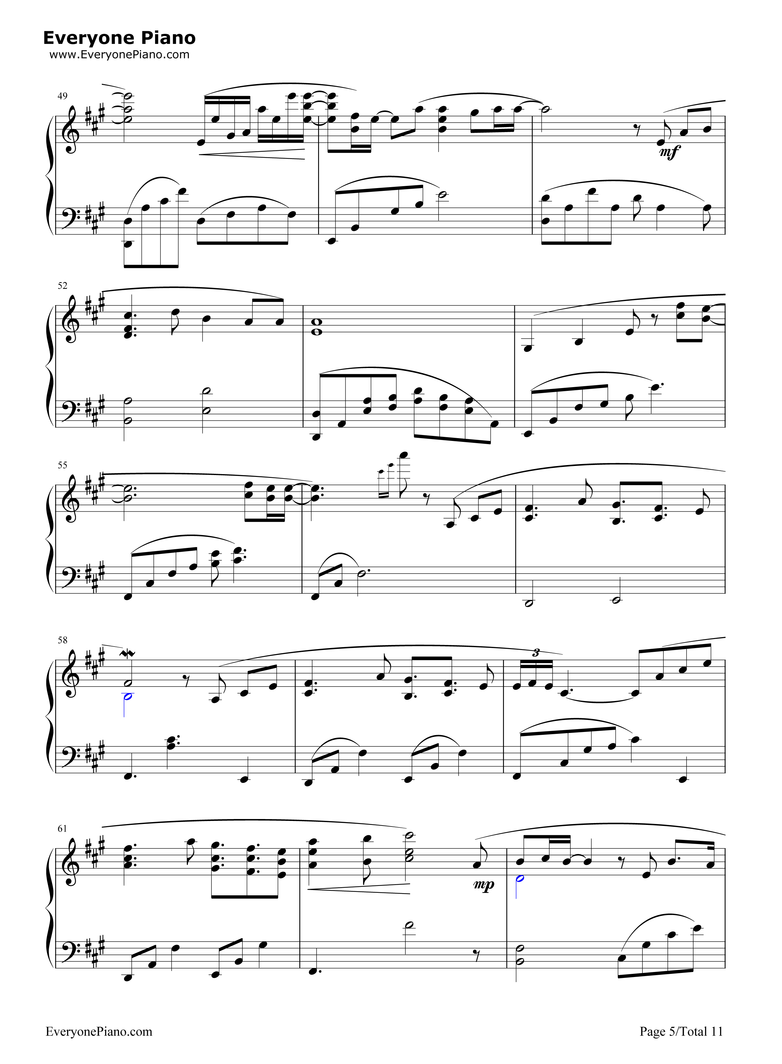 月夜に舞う恋の花钢琴谱_ういにゃす