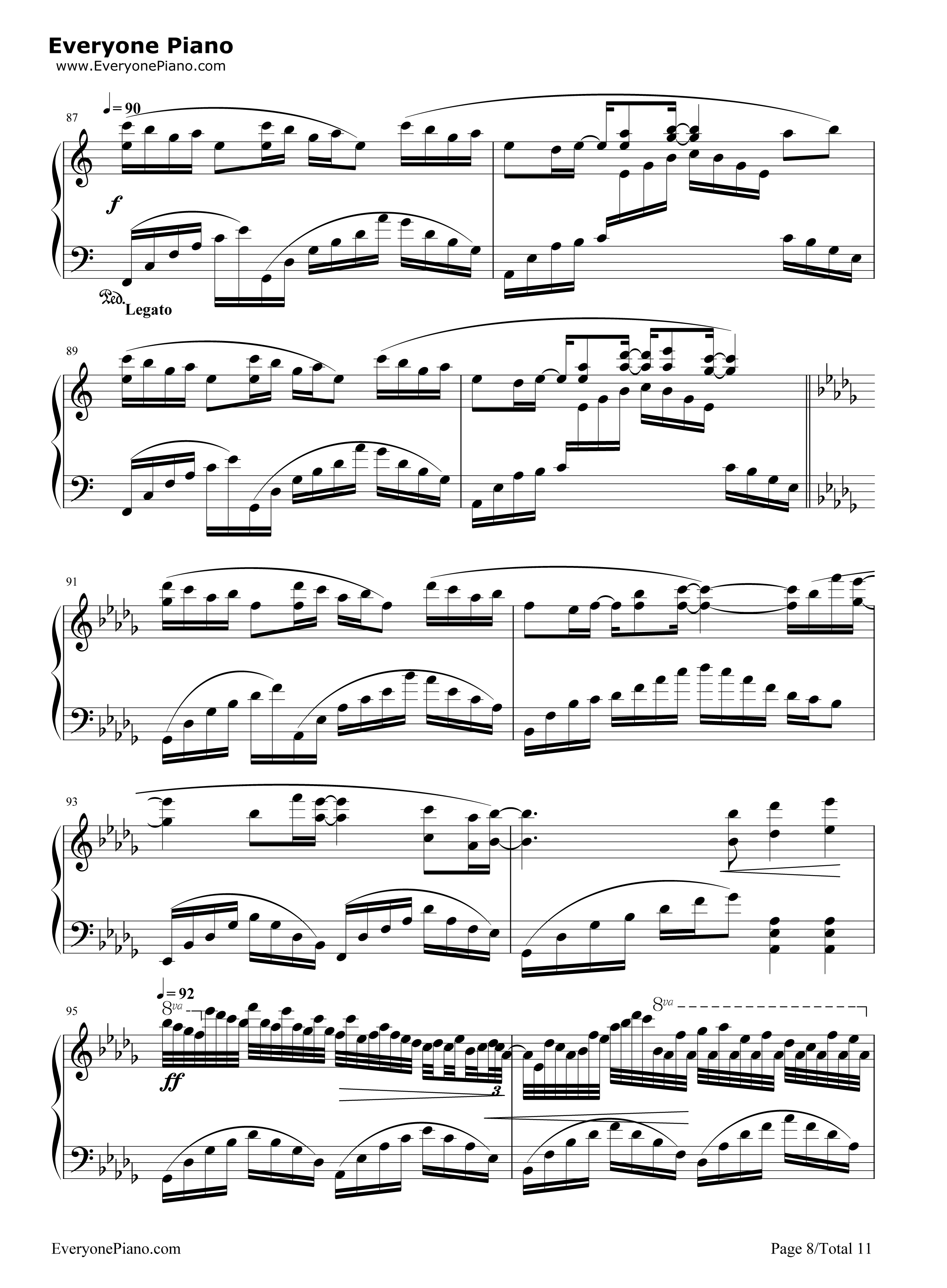 月夜に舞う恋の花钢琴谱_ういにゃす