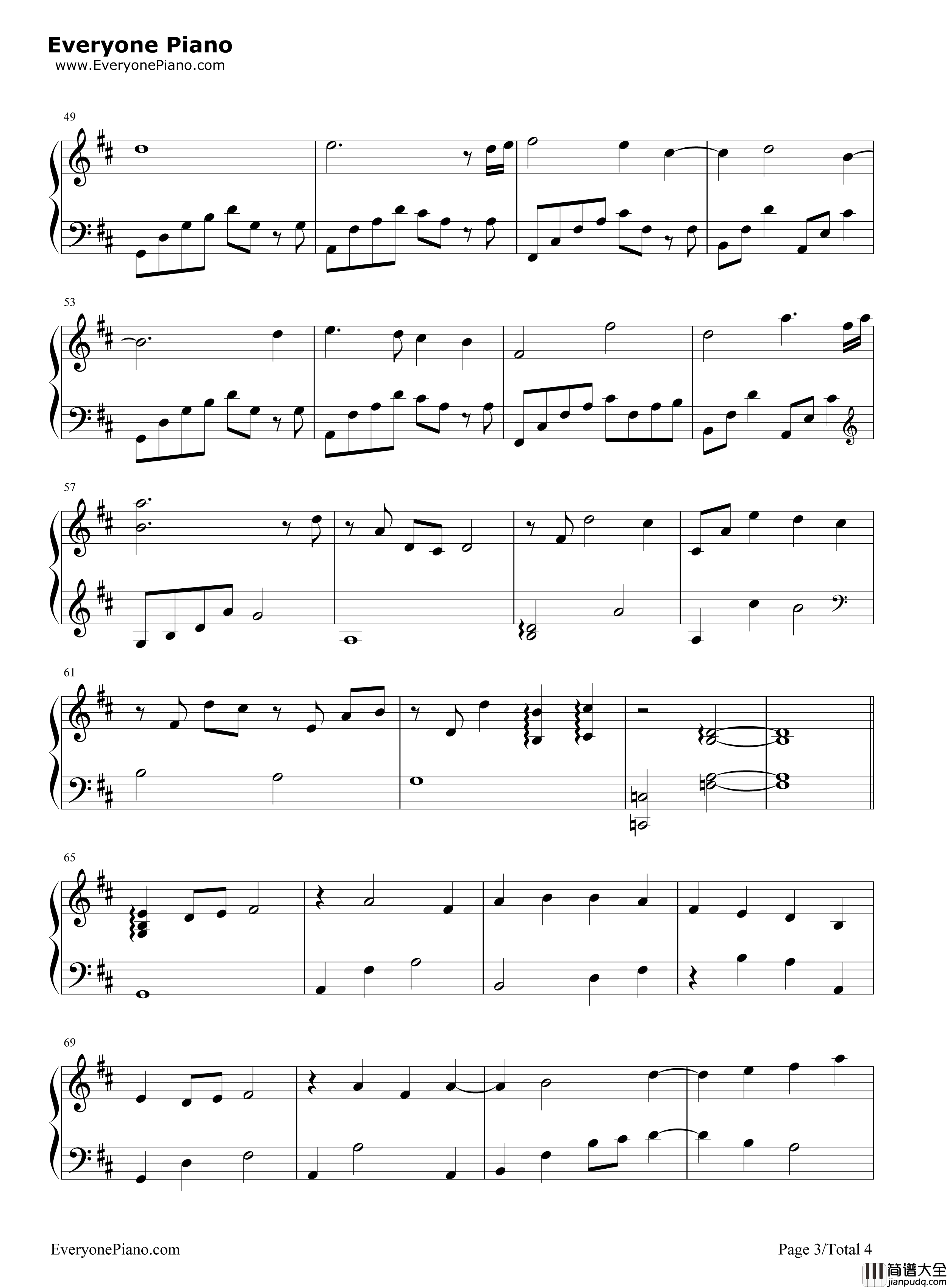 暁のヨナ钢琴谱_梁邦彦