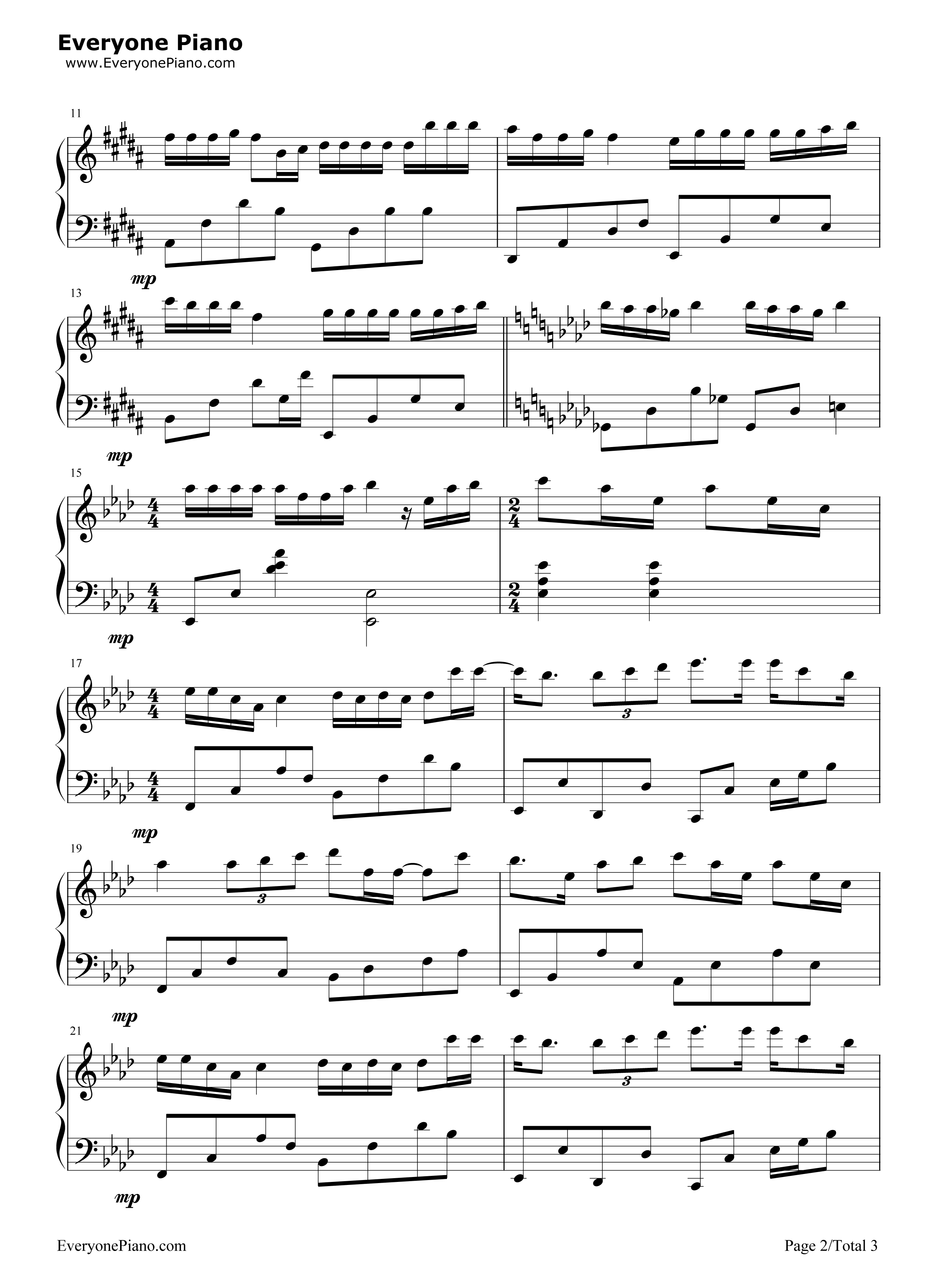 我在那一角患过伤风钢琴谱_冯曦妤