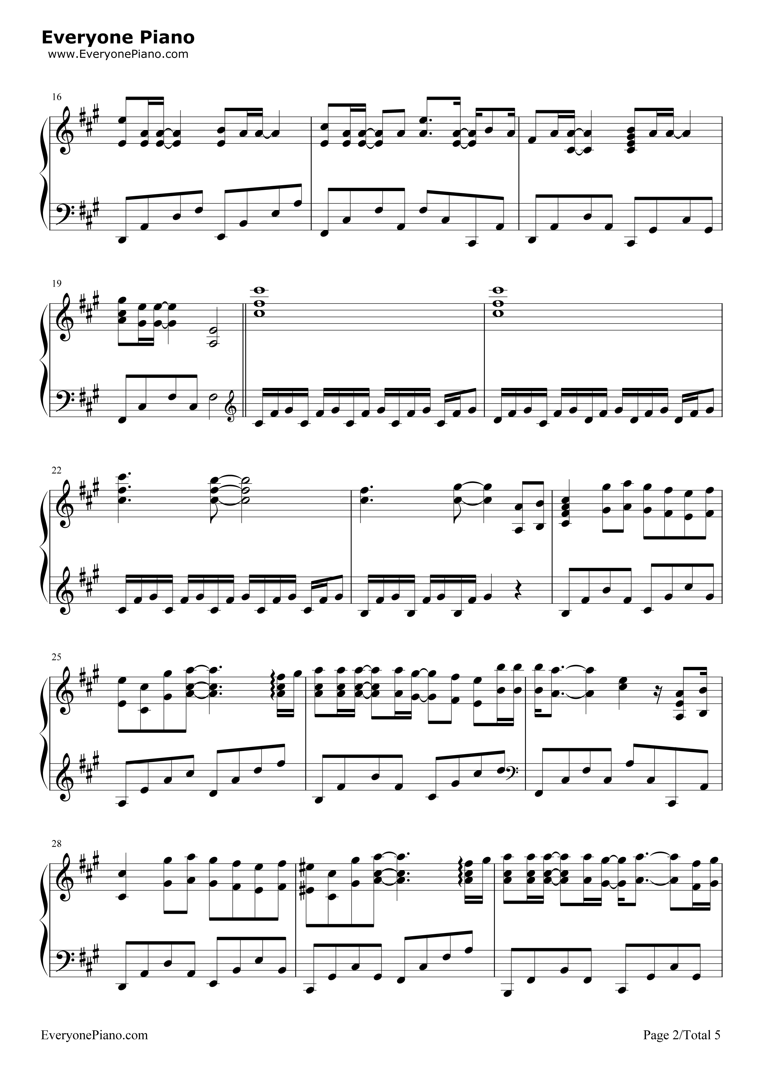 Itsuka钢琴谱_泽野弘之