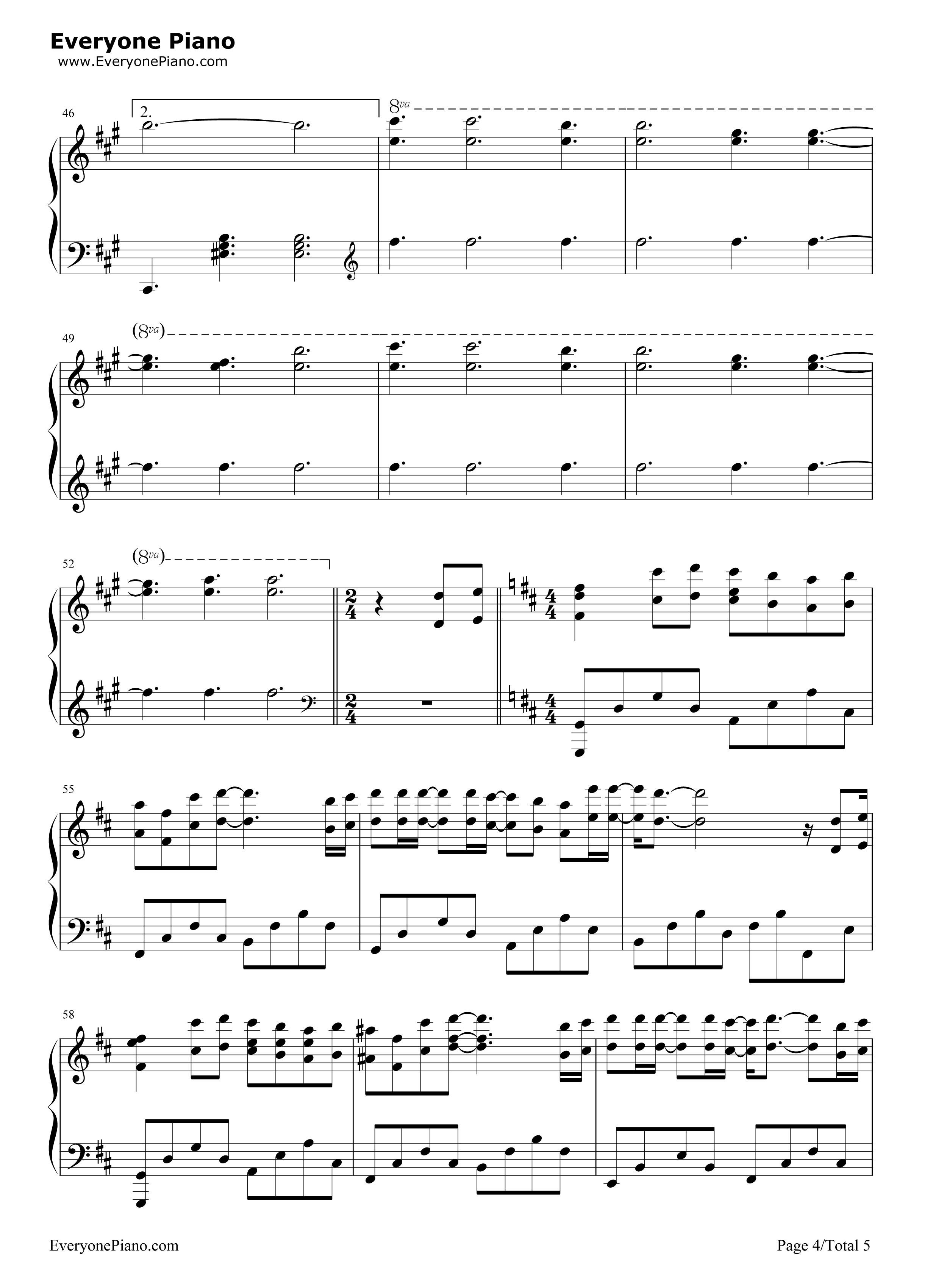 Itsuka钢琴谱_泽野弘之