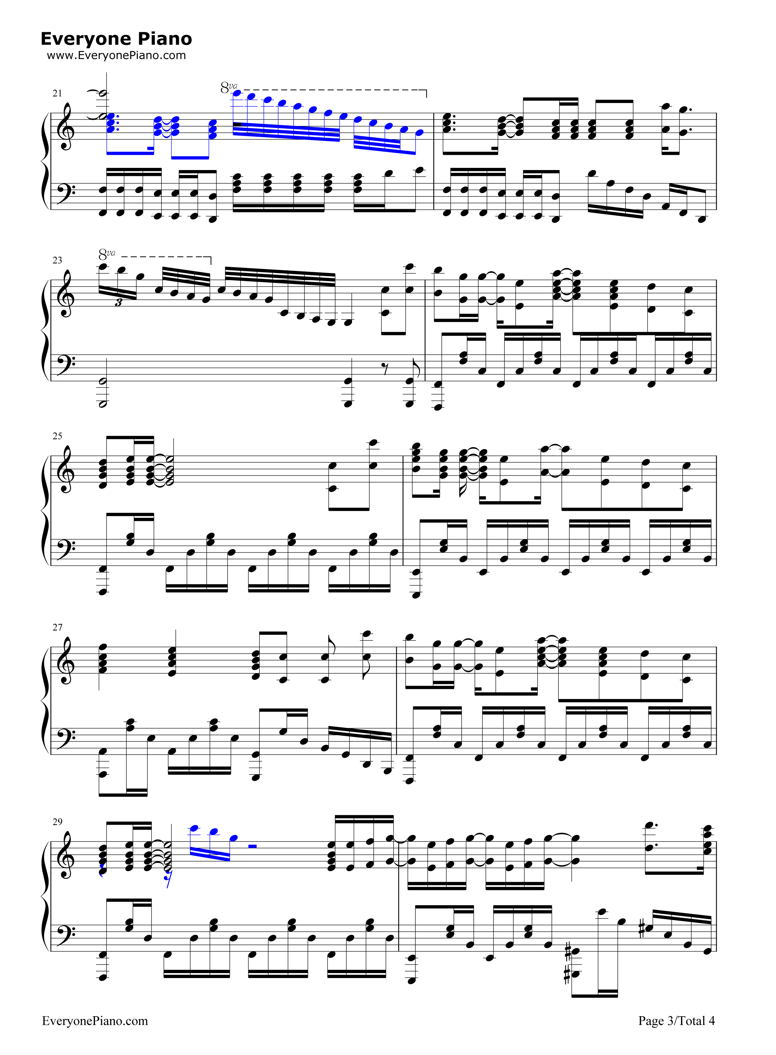 Over_and_Over钢琴谱_やなぎなぎ