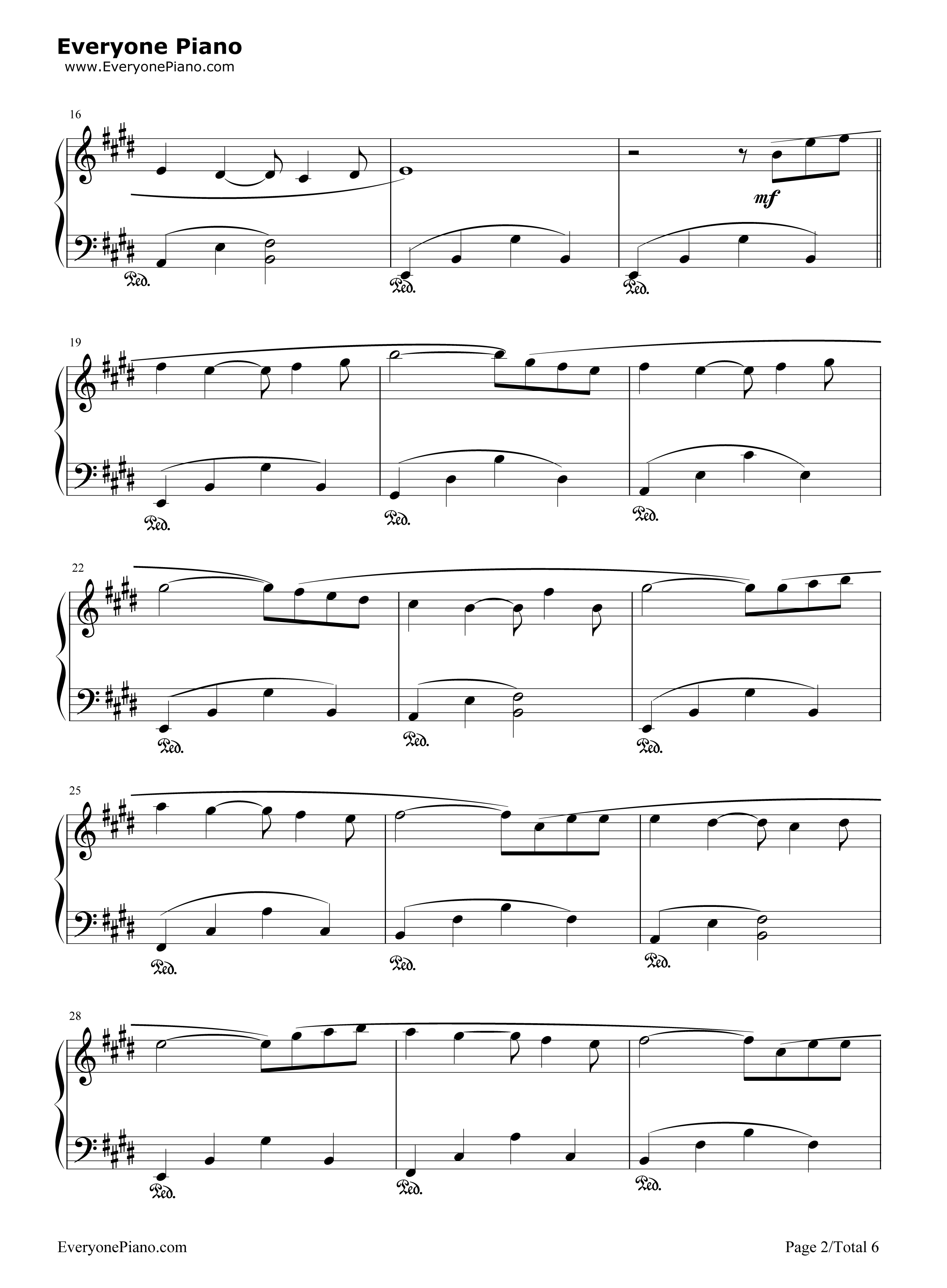 痛苦的心钢琴谱_克莱德曼