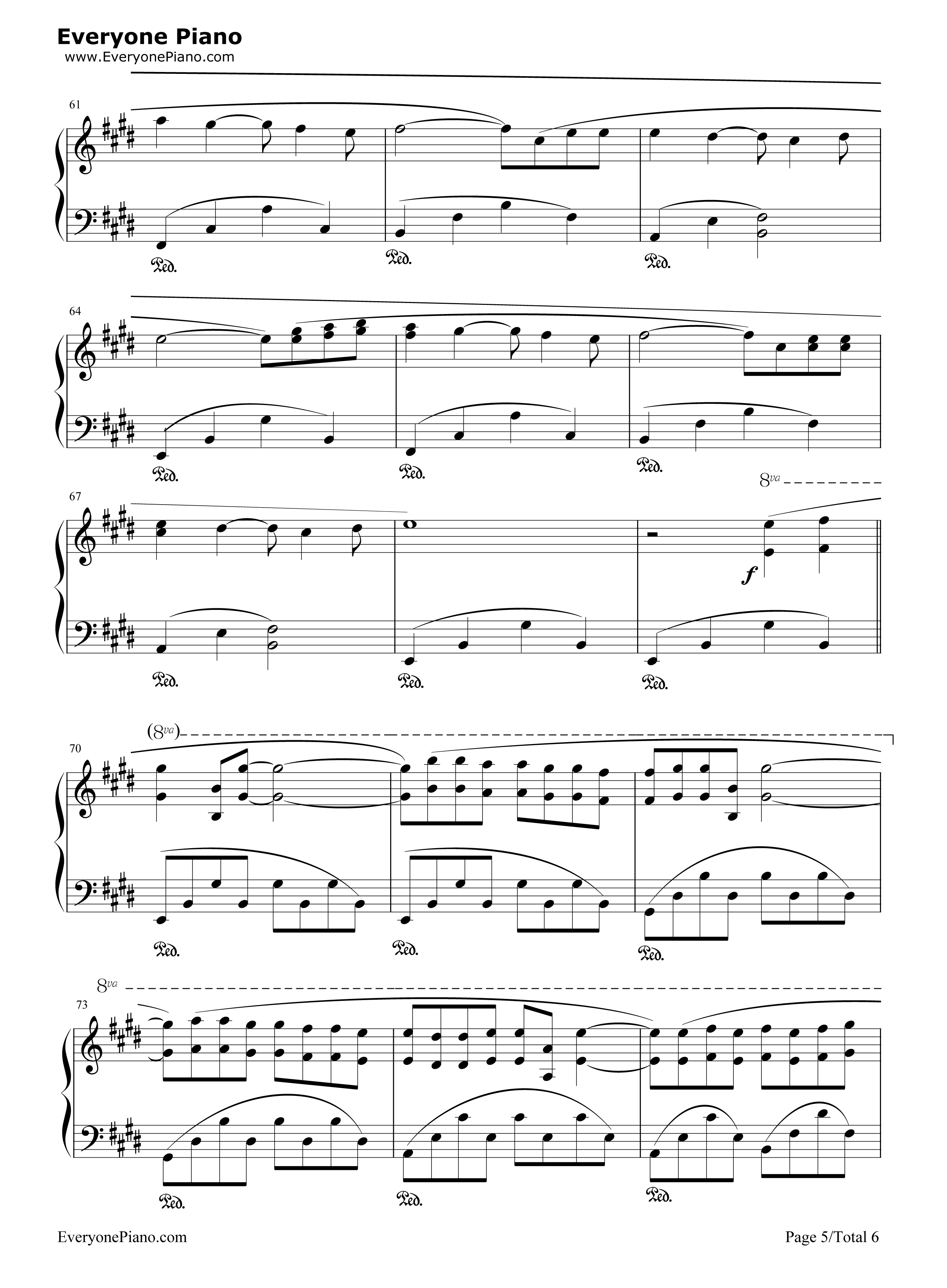 痛苦的心钢琴谱_克莱德曼