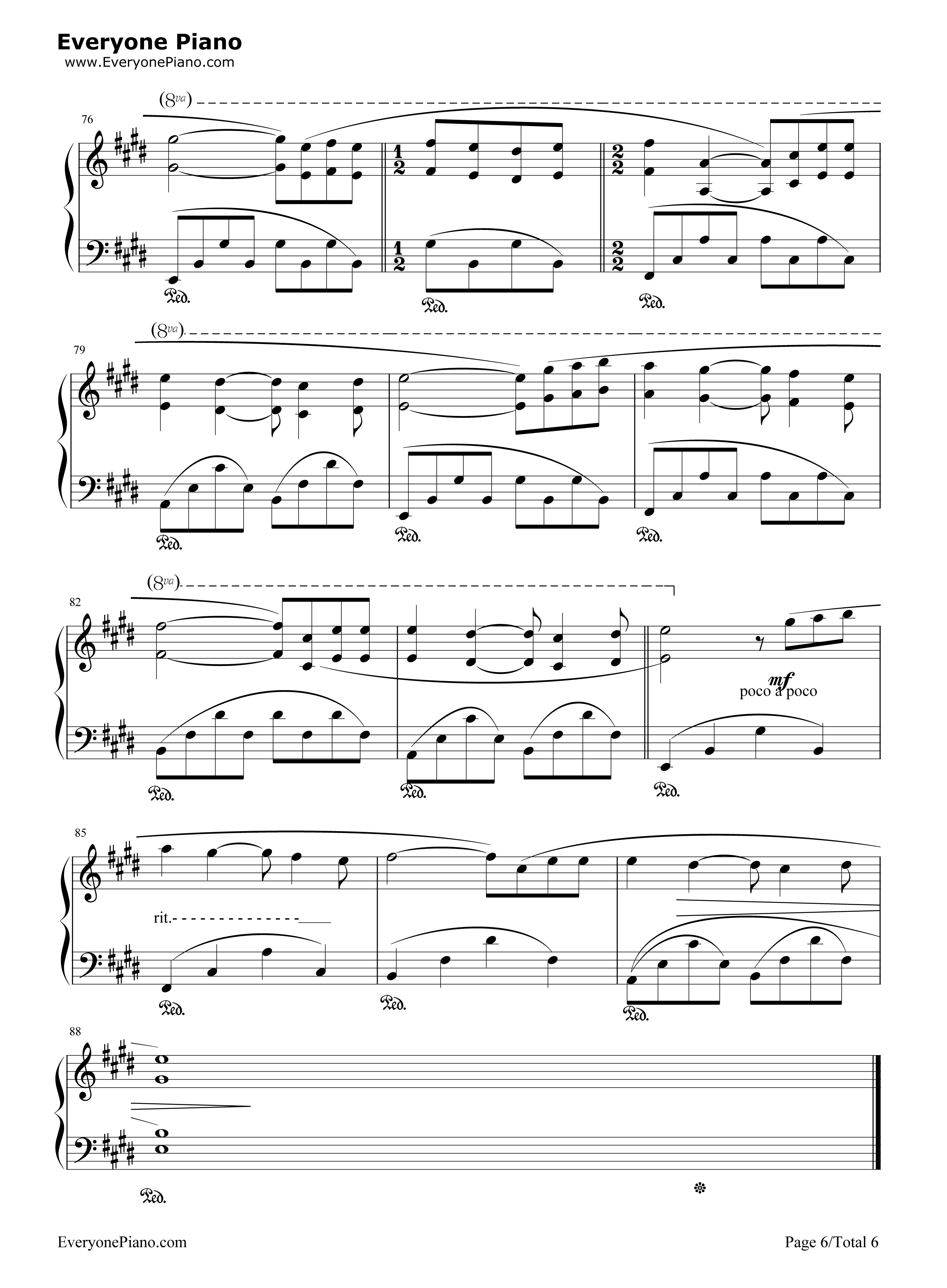 痛苦的心钢琴谱_克莱德曼