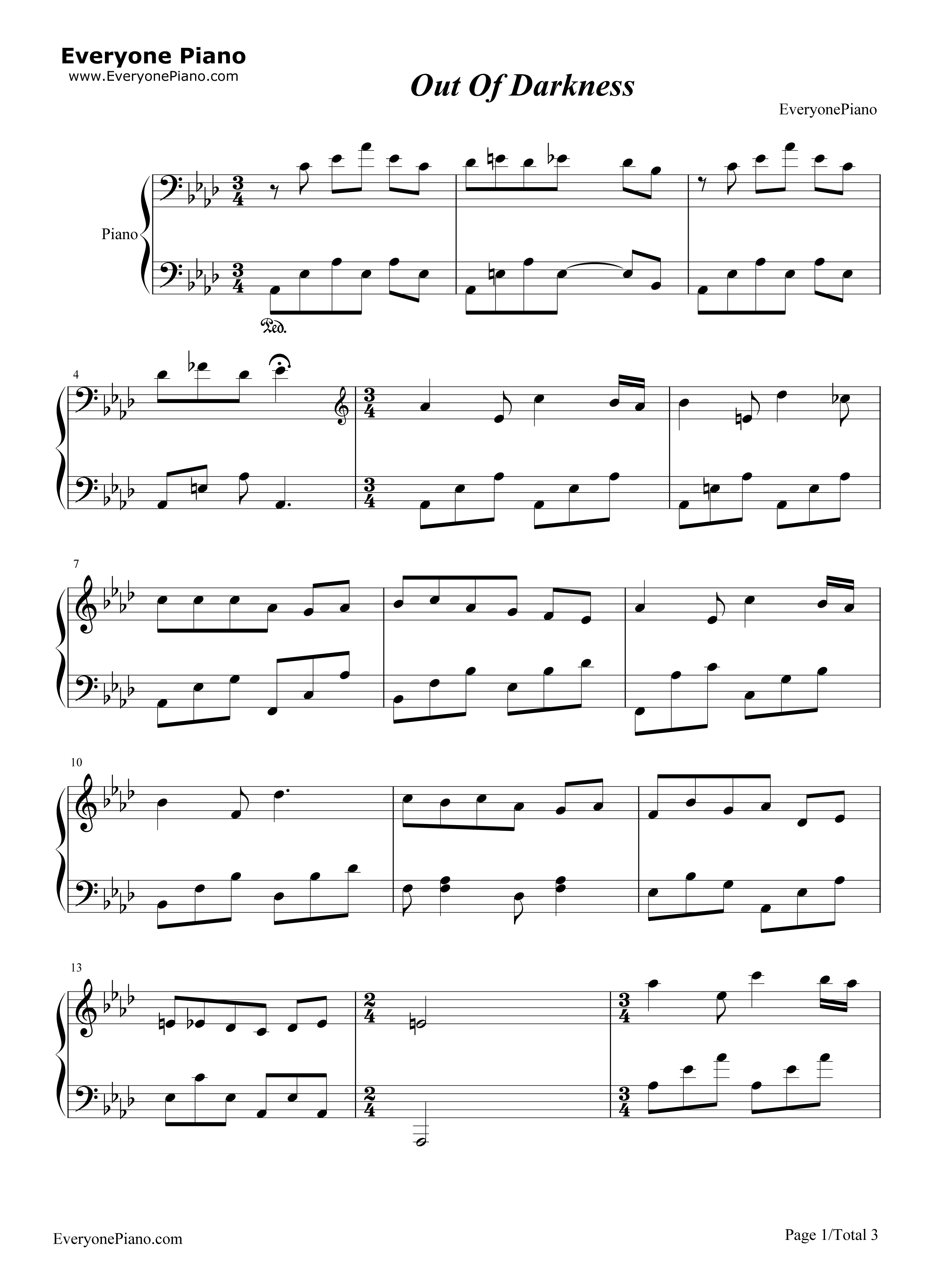 Out_of_Darkness钢琴谱_Aubrey_Ashburn