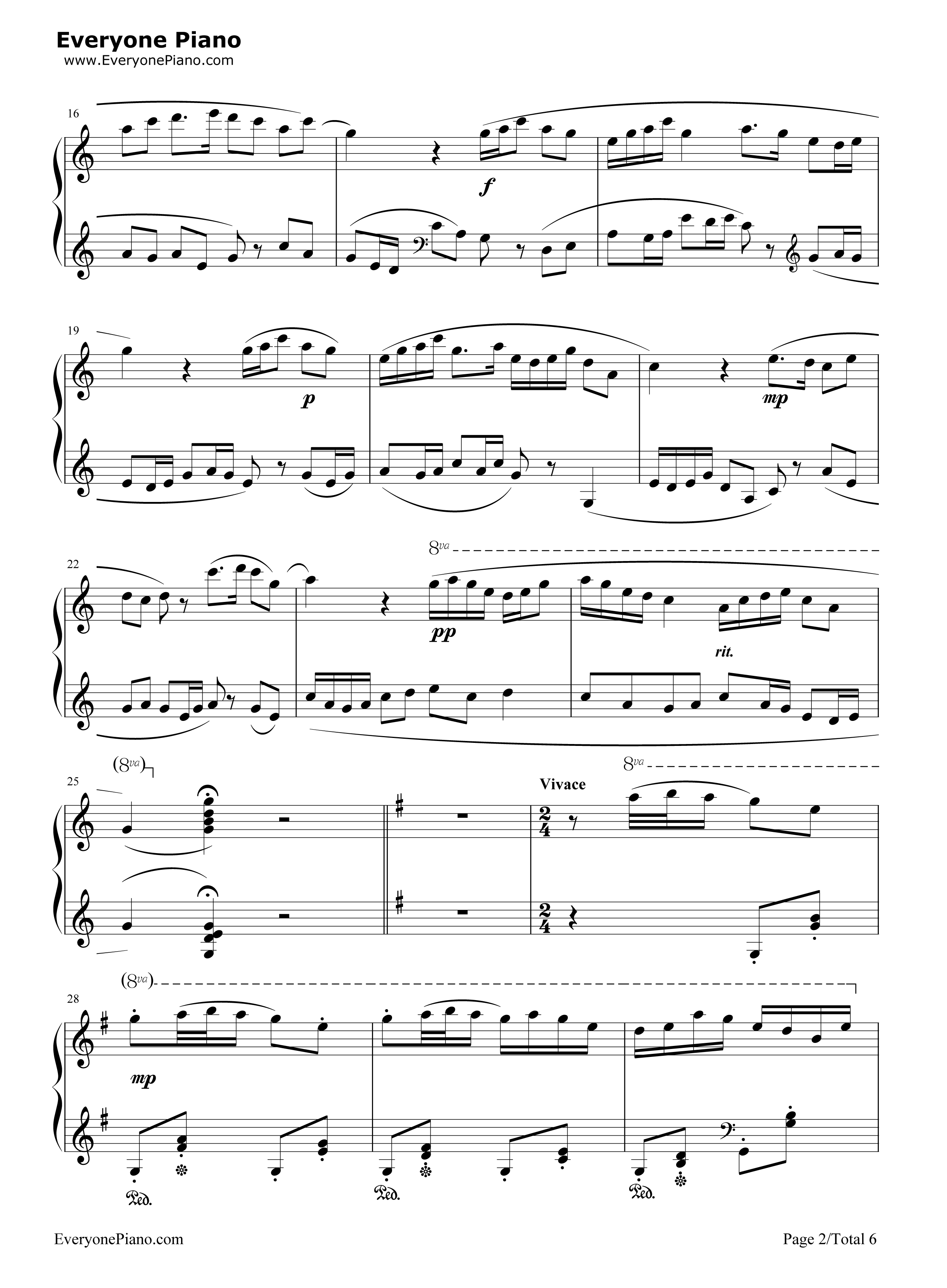 牧童短笛钢琴谱_贺绿汀